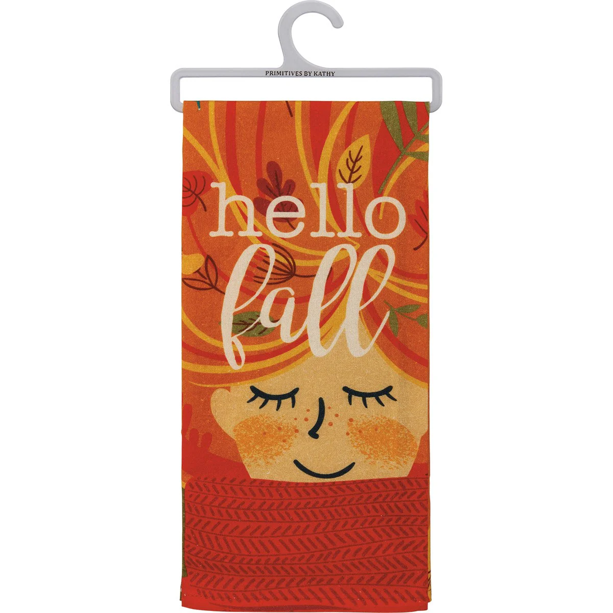 Hello Fall Kitchen Towel | Dish Towel | 18" x 28" - Image 2