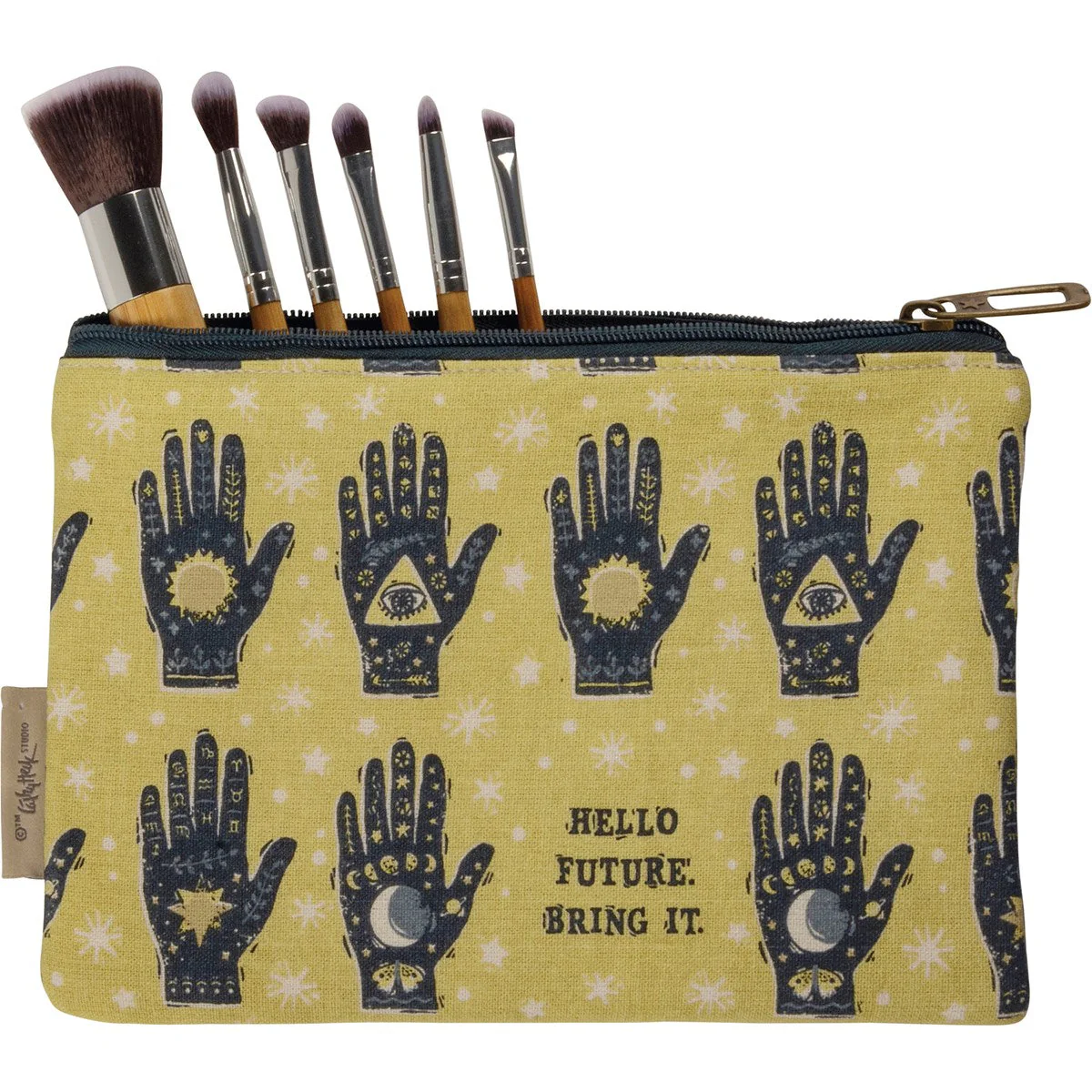 Hello Future Bring It Zipper Pouch | Mystical Pencil Case Organizer | 9.75" x 6.50" | Gift for Her - Image 3
