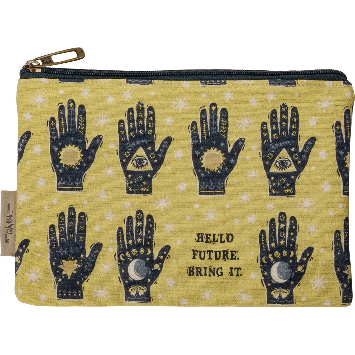 Hello Future Bring It Zipper Pouch | Mystical Pencil Case Organizer | 9.75" x 6.50" | Gift for Her - Image 6