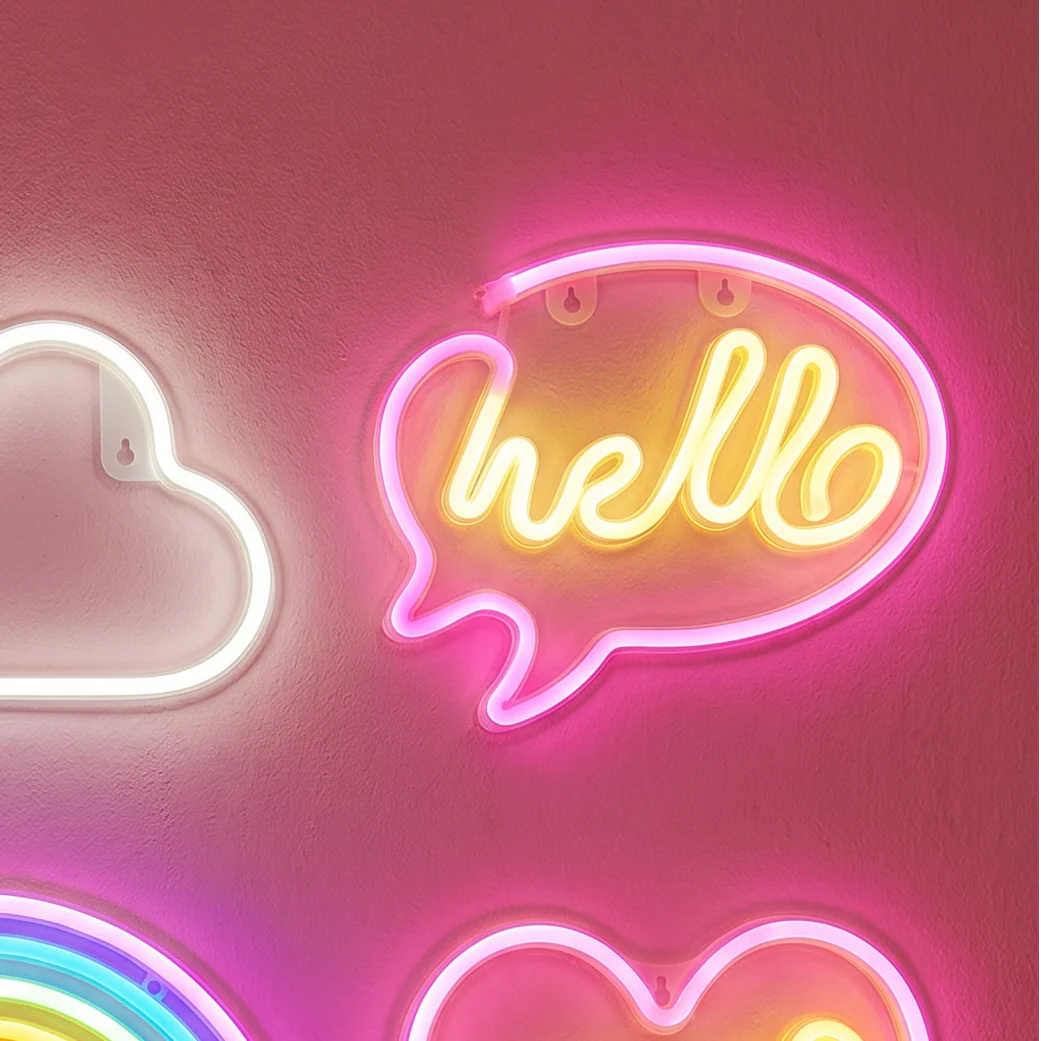 Hello Neon LED Light | Wall Art Sign - Image 2