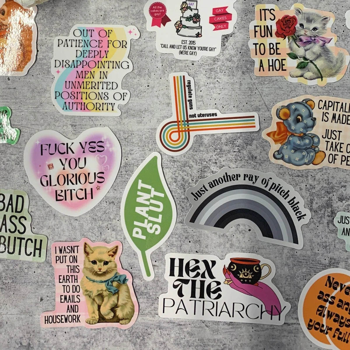 Hex The Patriarchy Feminist Witchy Vinyl Sticker - Image 8