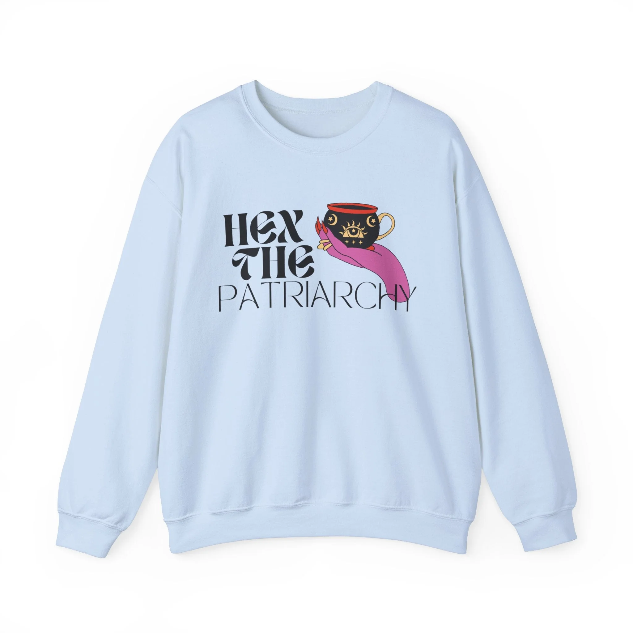Hex the Patriarchy Unisex Heavy Blend™ Crewneck Sweatshirt Sizes SM-5XL | Plus Size Available - Image 11