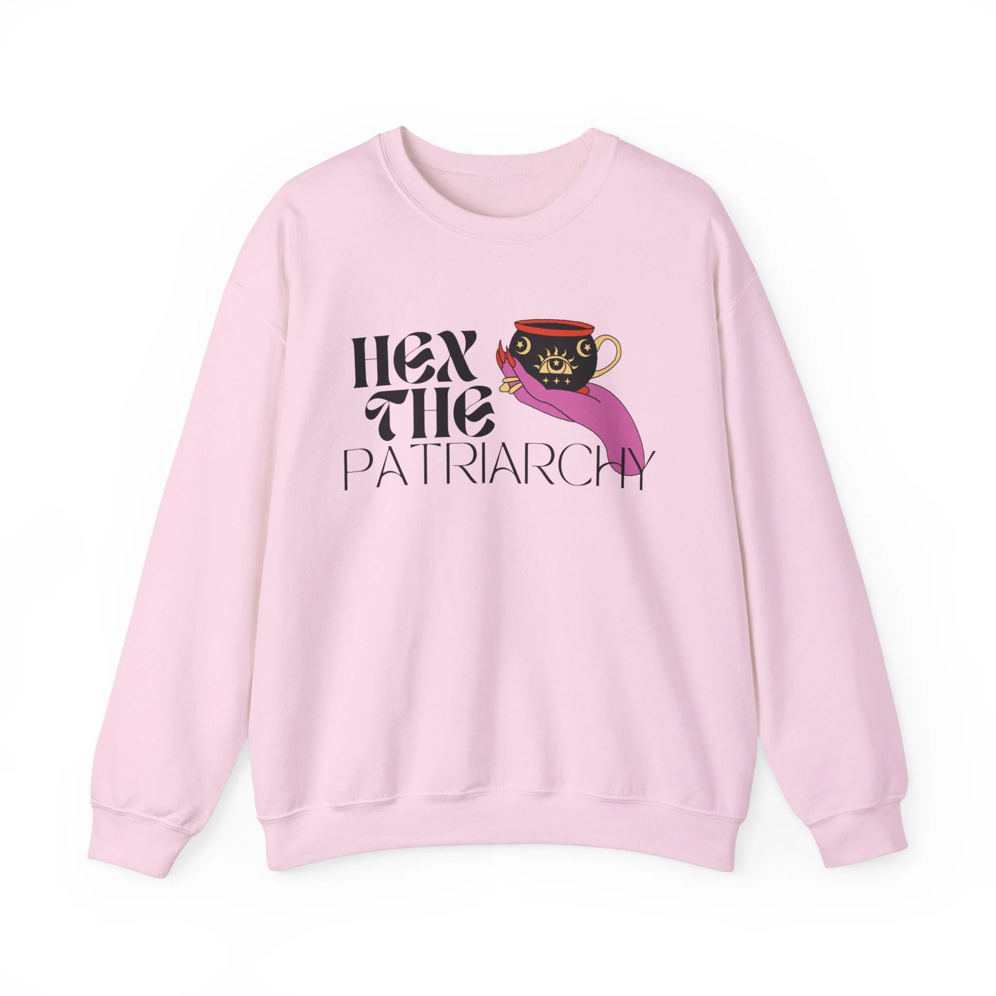 Hex the Patriarchy Unisex Heavy Blend™ Crewneck Sweatshirt Sizes SM-5XL | Plus Size Available - Image 12