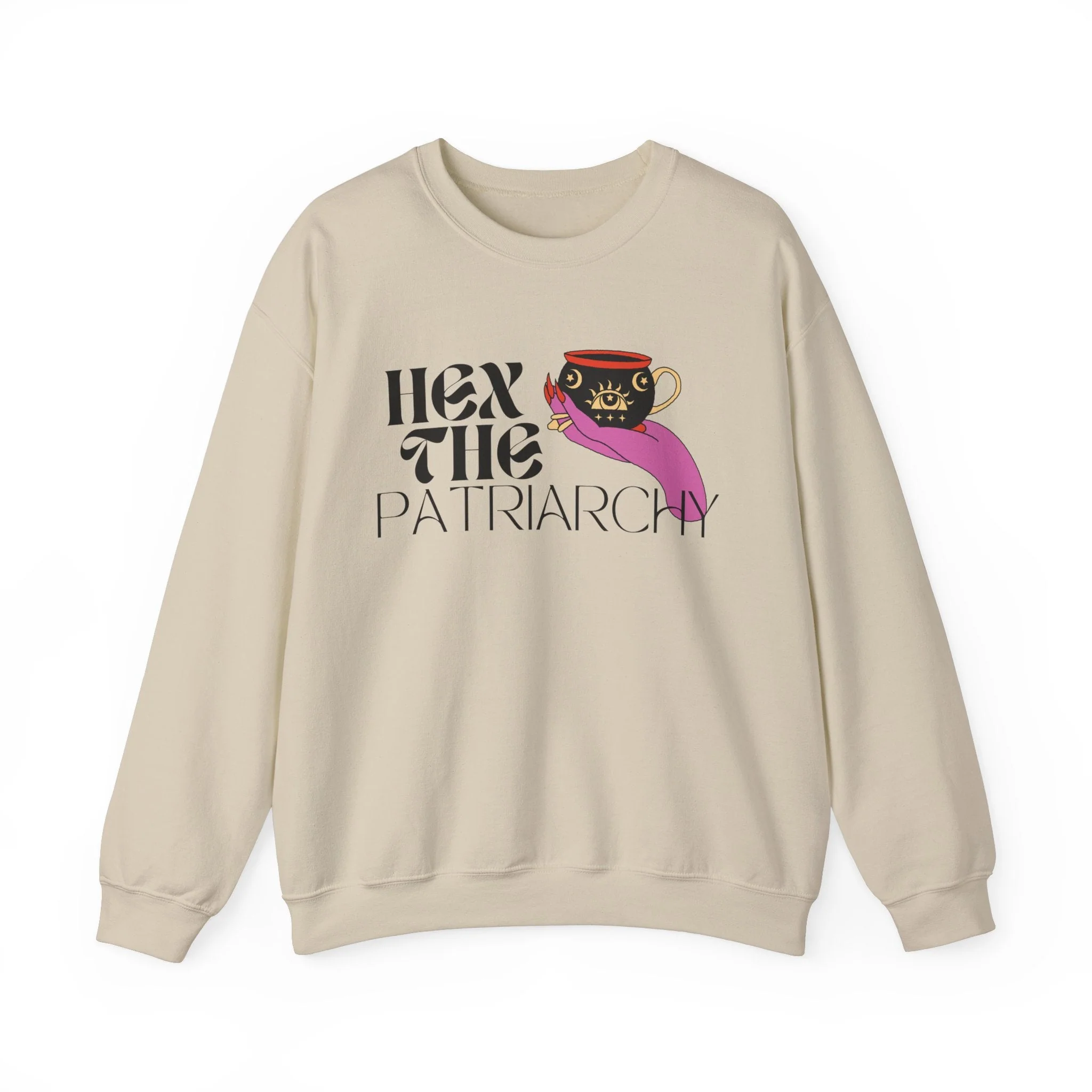 Hex the Patriarchy Unisex Heavy Blend™ Crewneck Sweatshirt Sizes SM-5XL | Plus Size Available - Image 9