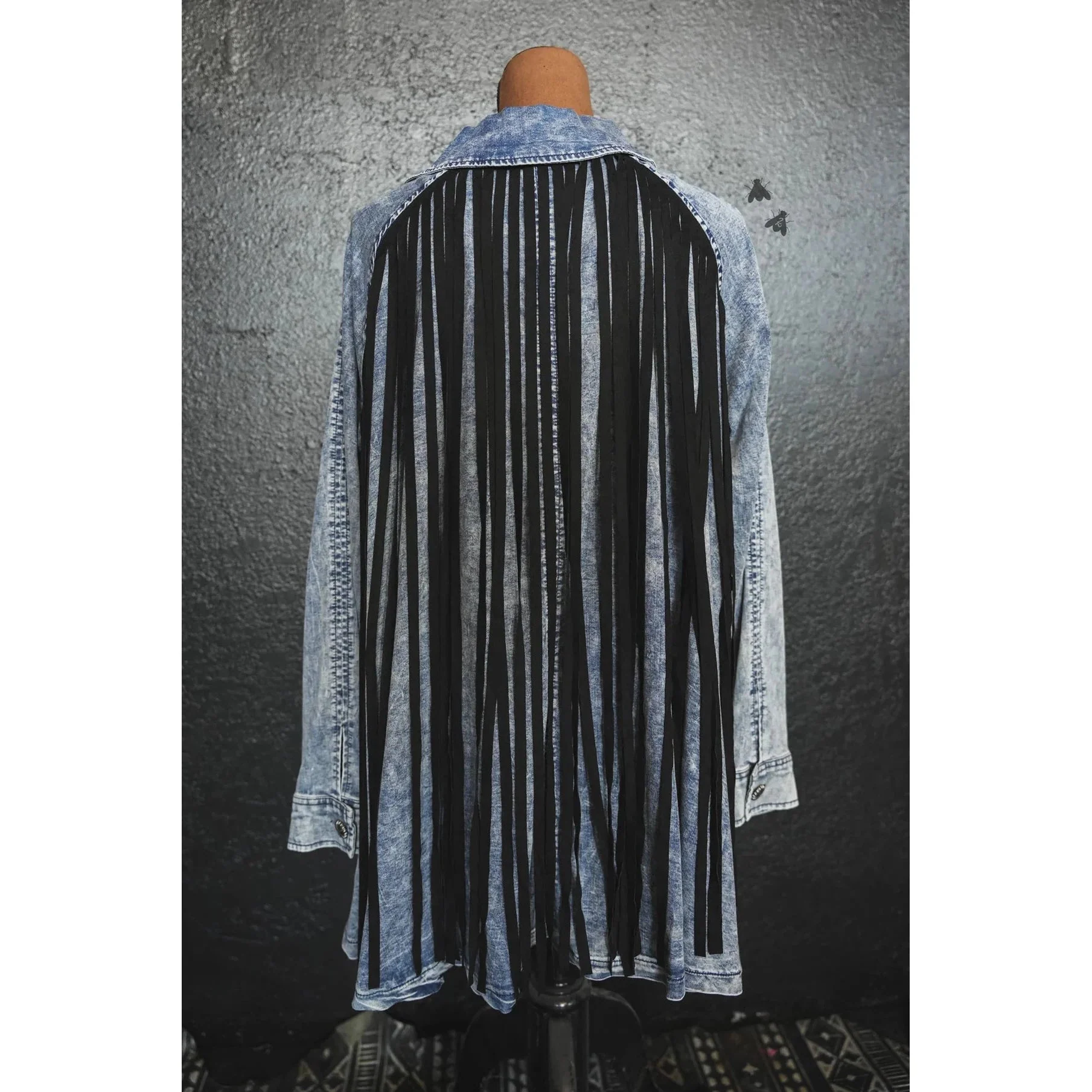 S-2X Hidalgo Falls Denim Jacket with Fringe Details - Image 4