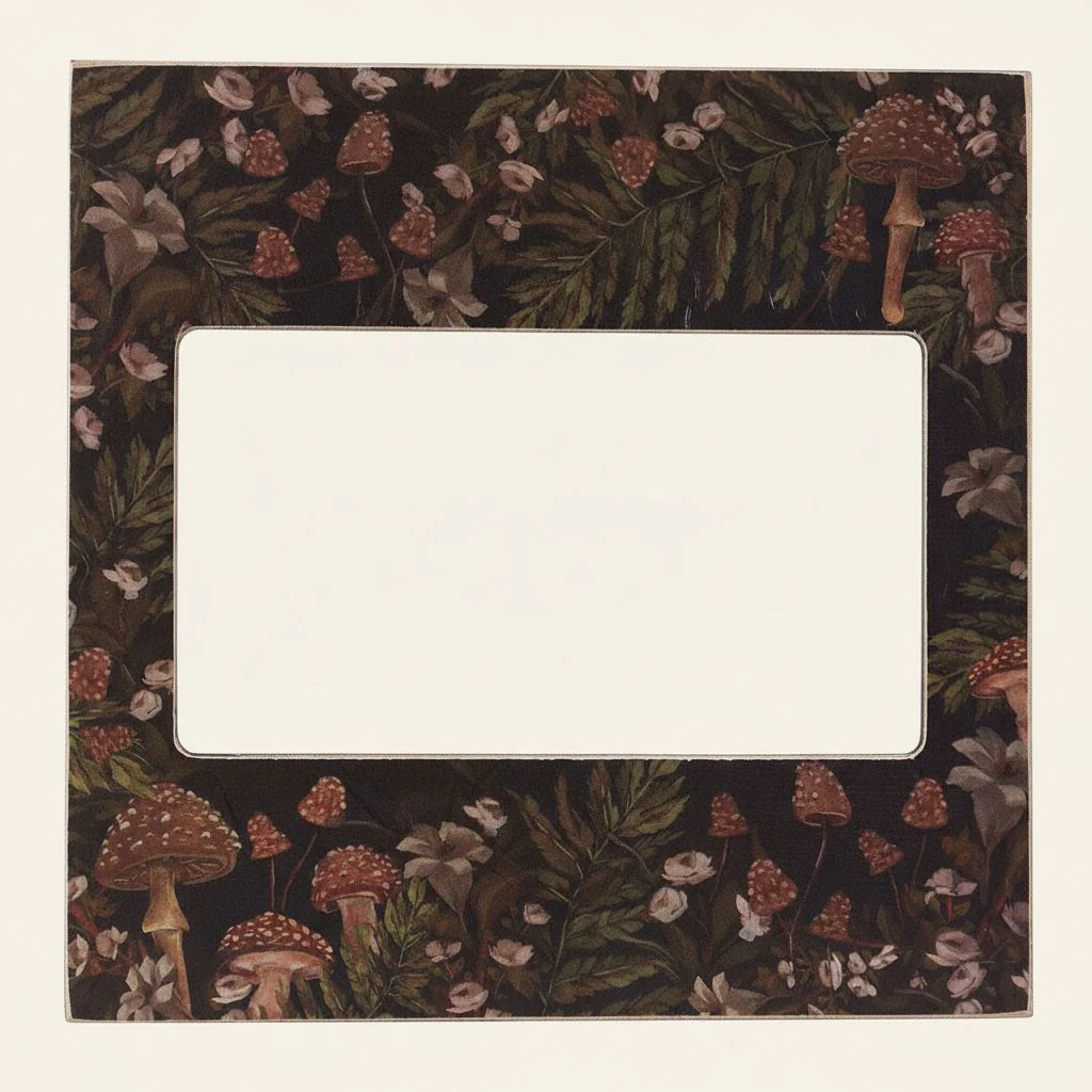 Hidden Garden Photo Frame | Moody Floral Picture Frame | 5" x 3" - Image 2