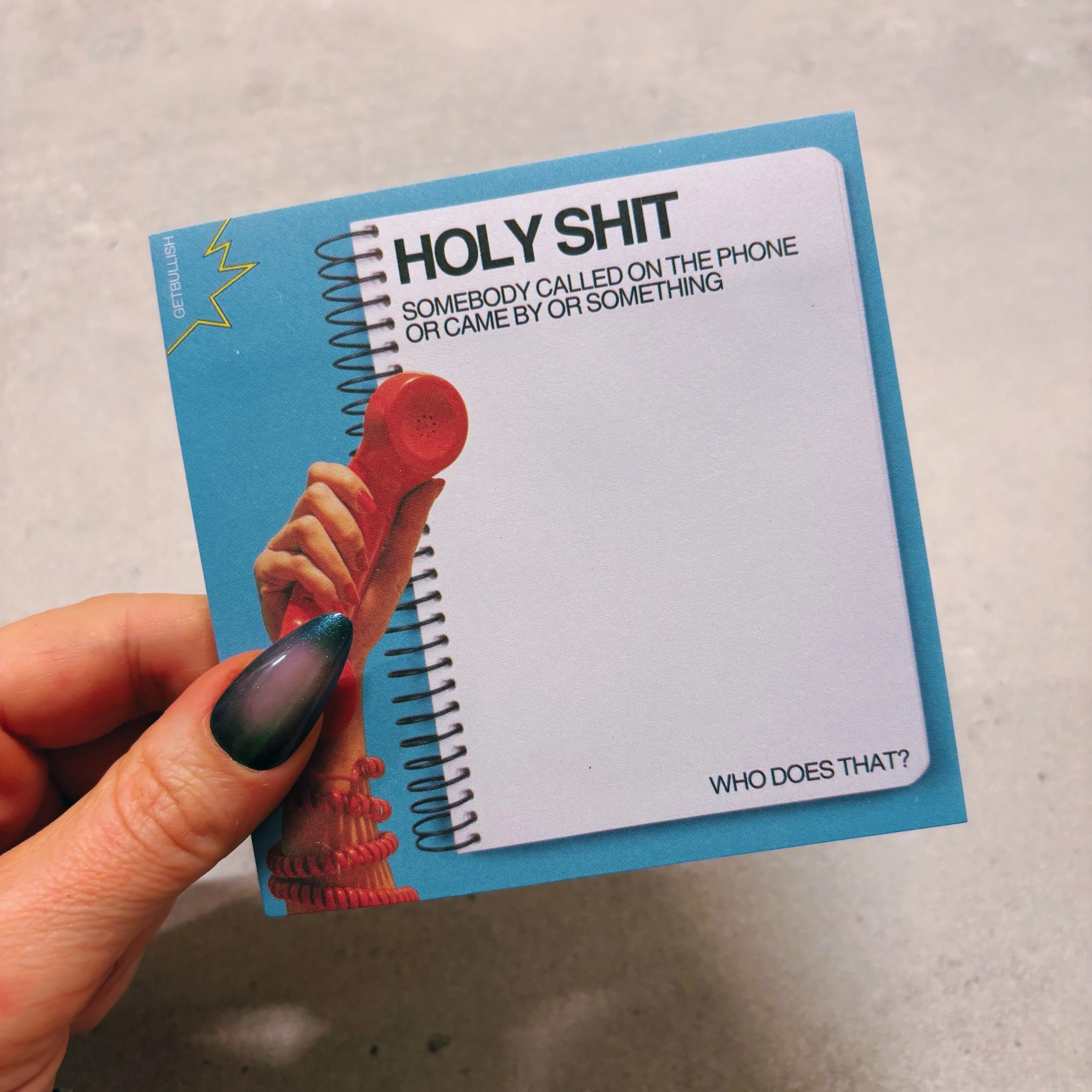 Holy Shit Jumbo Sticky Notes | Funny Office Home Notepad | 4" x 4" 50 Pages - Image 4