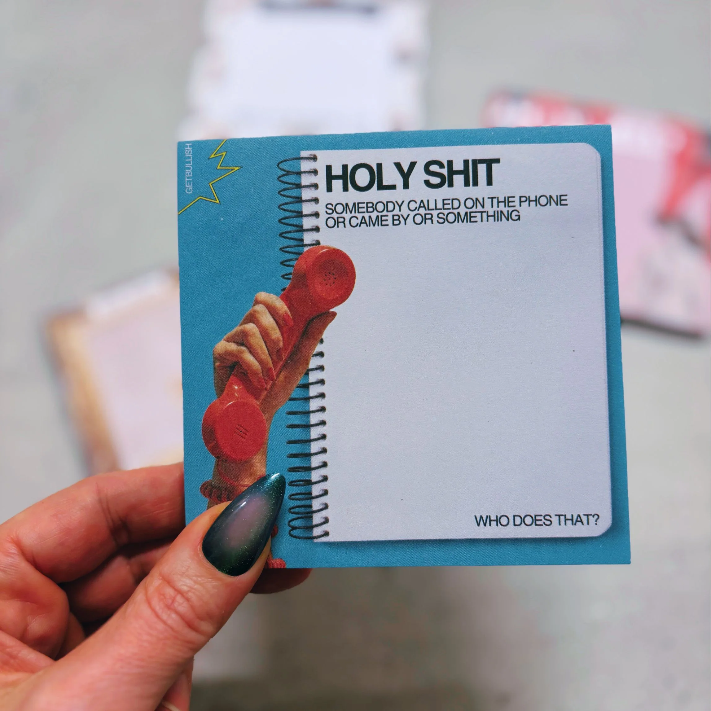 Holy Shit Jumbo Sticky Notes | Funny Office Home Notepad | 4" x 4" 50 Pages - Image 6