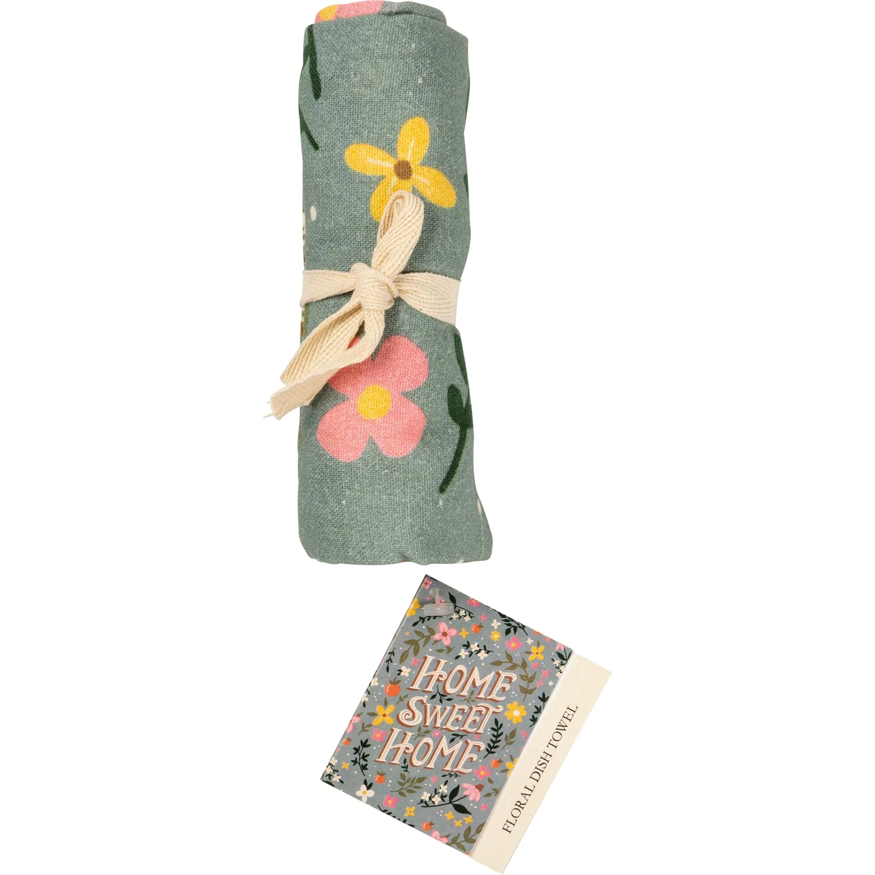 Home Sweet Home Floral Design Kitchen Towel | Novelty Tea Towel | Cute Kitchen Hand Towel | 18" x 28" - Image 3