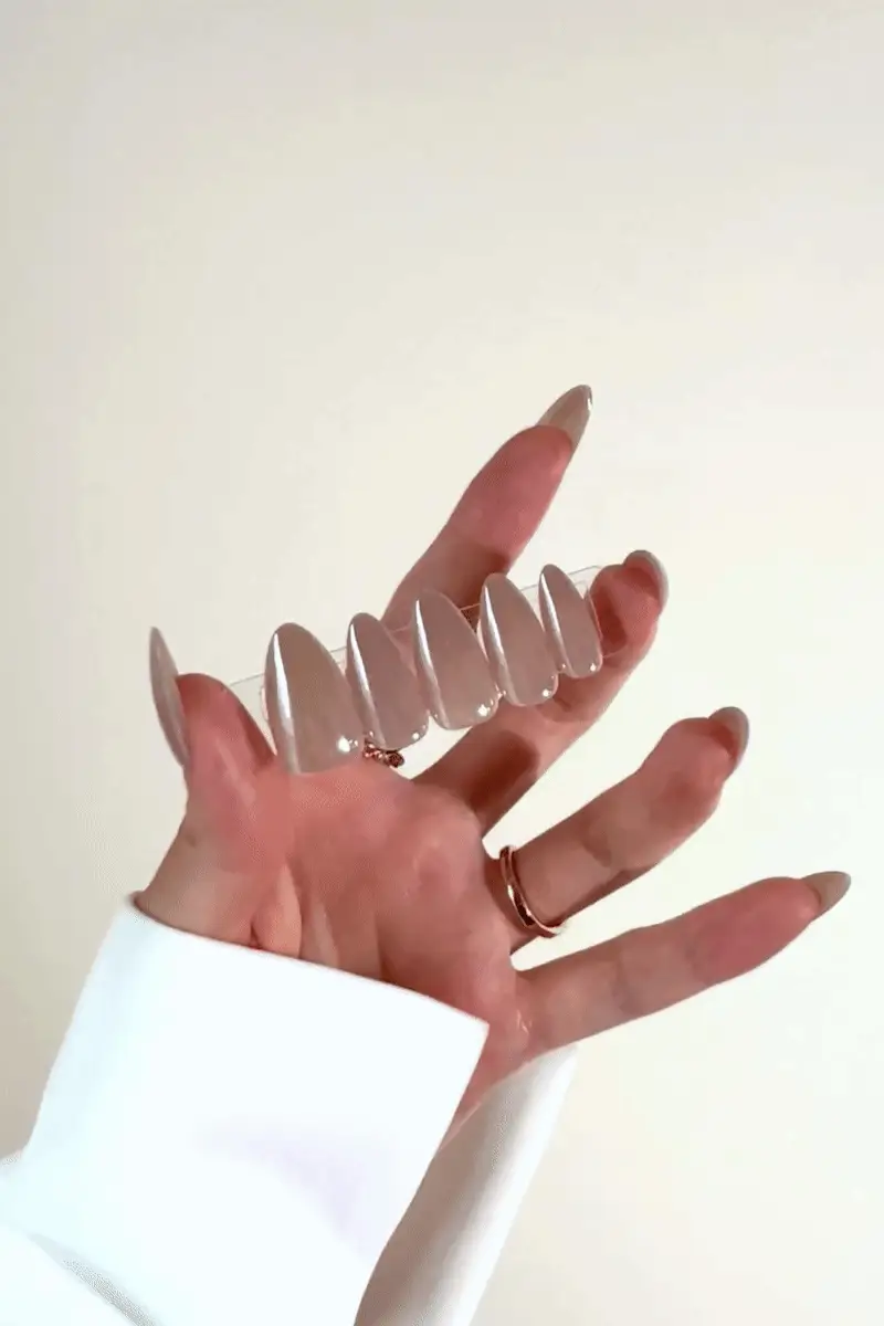 Honey Sugar Pop Press-On Nails | Golden Honey Gloss Nails | Reusable & Non-Toxic - Image 4