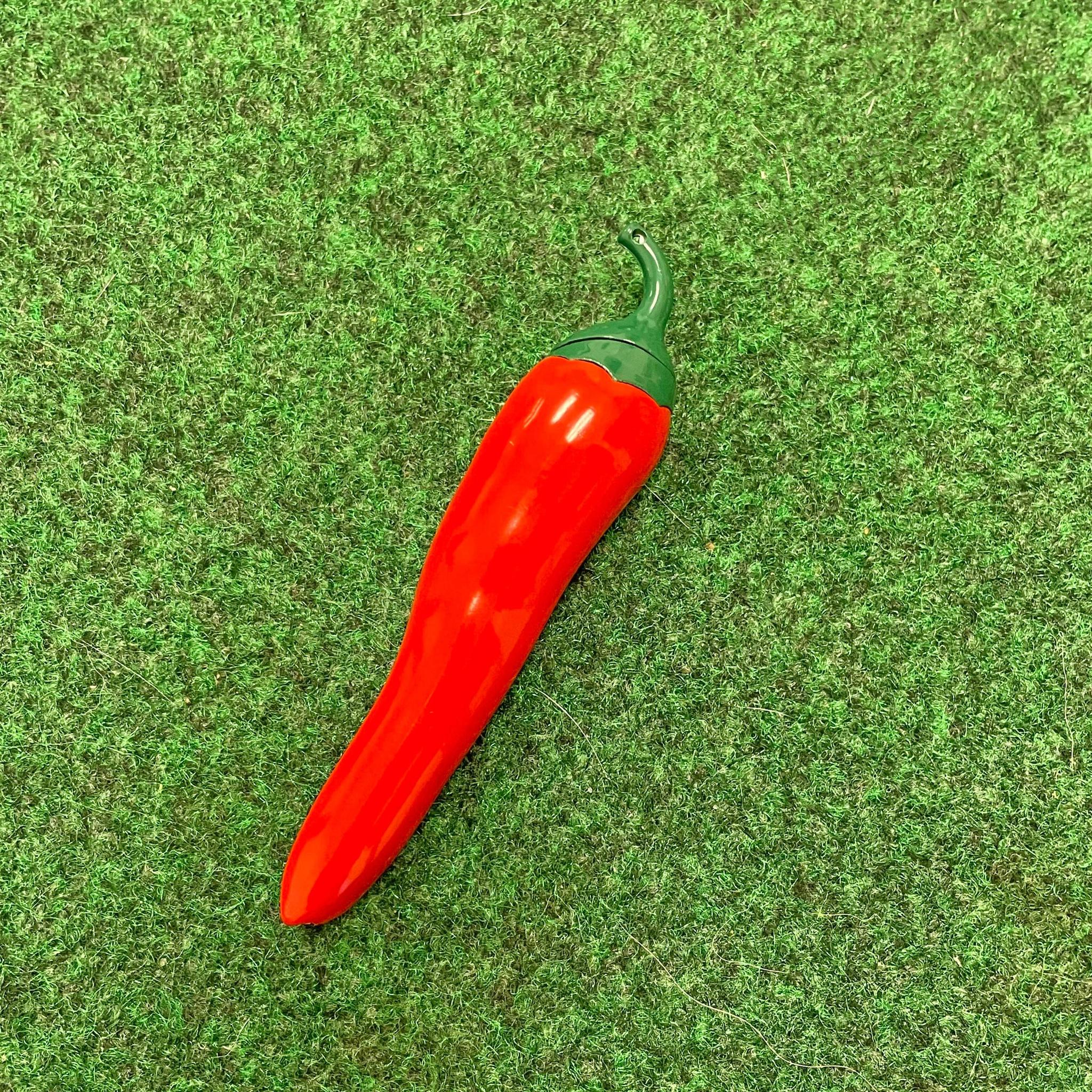 Hot Pepper Lighter in Red | Chili Pepper Shaped Butane Pocket Lighter | 4.5" x 1" - Image 2