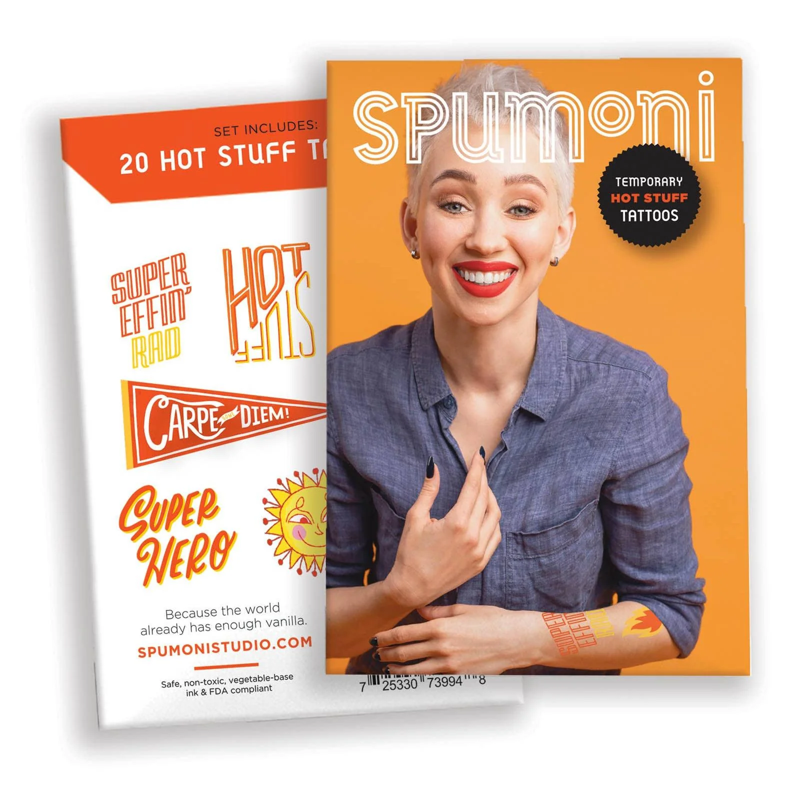 Hot Stuff Temporary Tattoos | Pack of 20 Body Art Temporary Tattoo - Image 2
