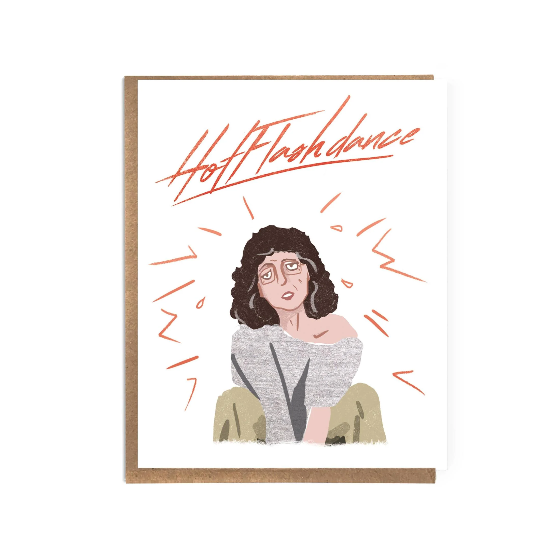 Hotflash Dance Funny Menopause Card | Menopause Humor Recycled Paper Greeting Card - Image 3