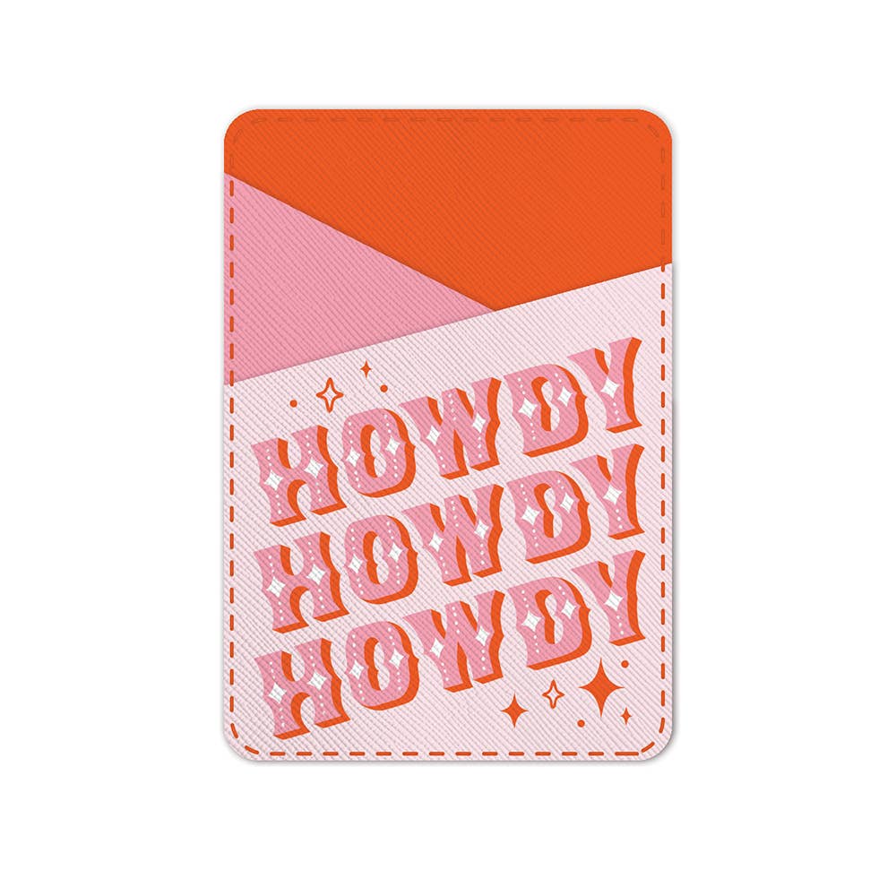 Howdy Partner Stick-On Cell Phone Wallet | Durable Water-resistant Phone Accessories - Image 2