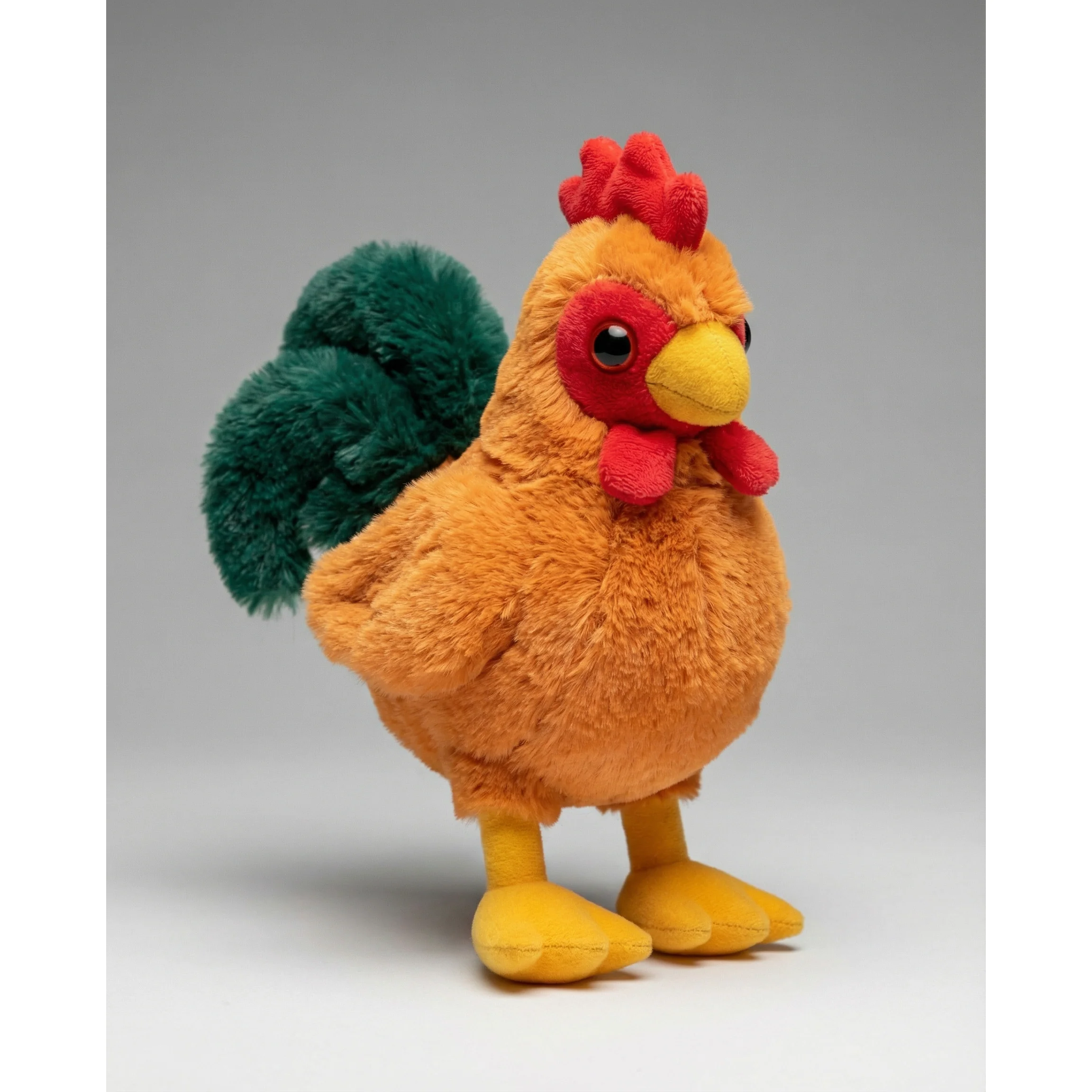 Hug'Ems-Mini Rooster Stuffed Animal 7" | Soft Farm Animal Plush Chicken Toy - Image 3