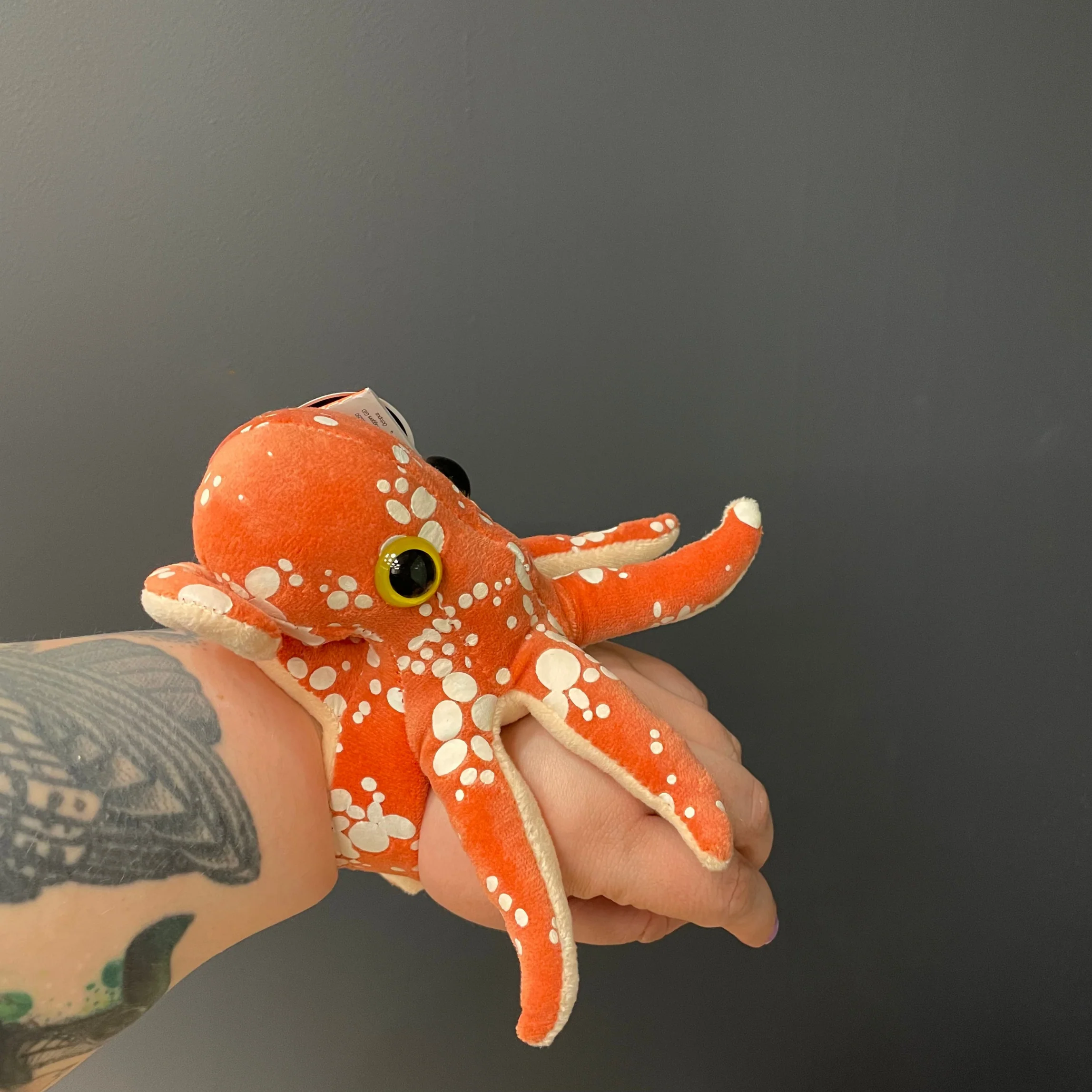 Huggers Glow-in-the-Dark Octopus Stuffed Animal 8" - Image 2