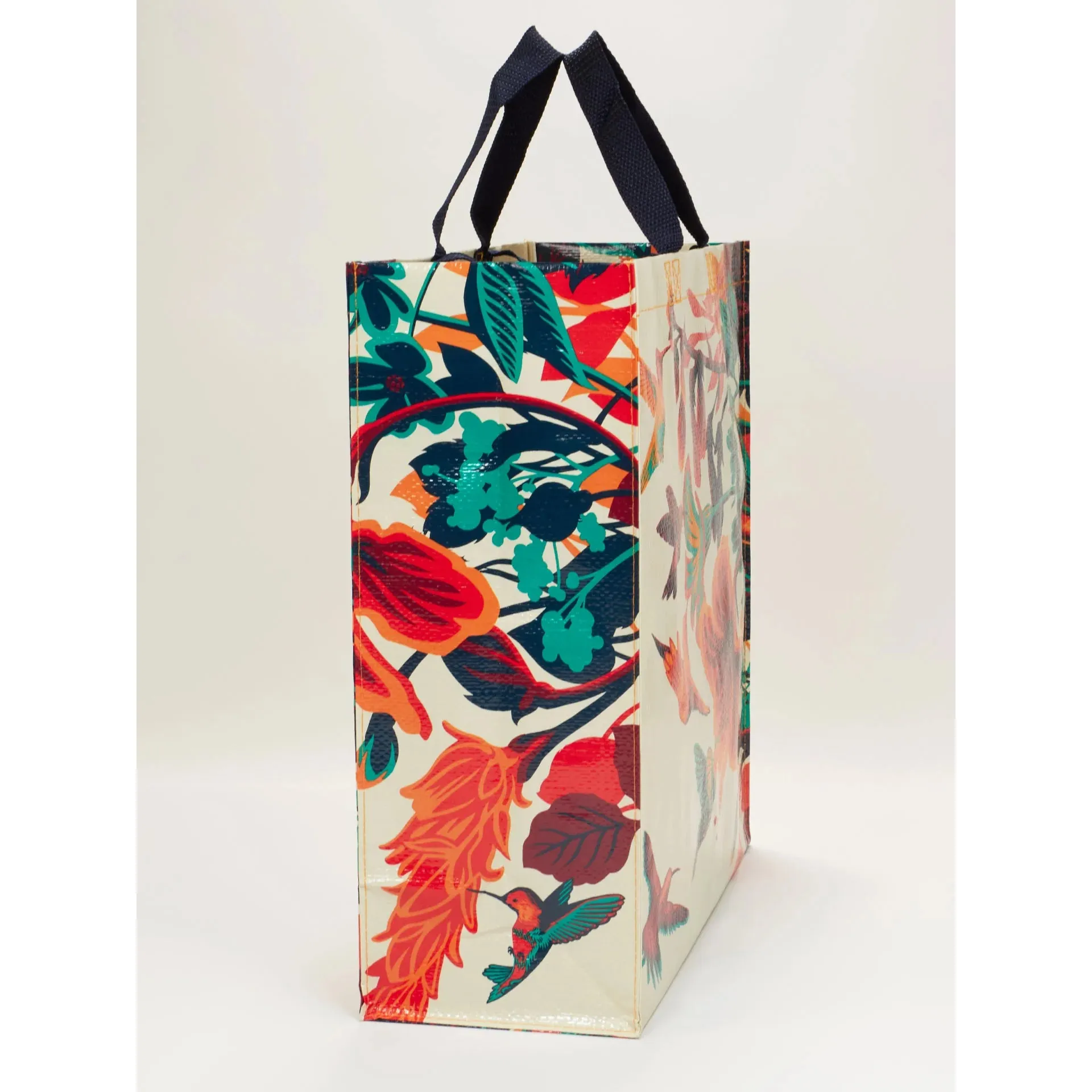 Hummingbird Shopper Tote Bag | Bird Lover Shopping Bag | 16" x 15" | BlueQ at GetBullish - Image 3