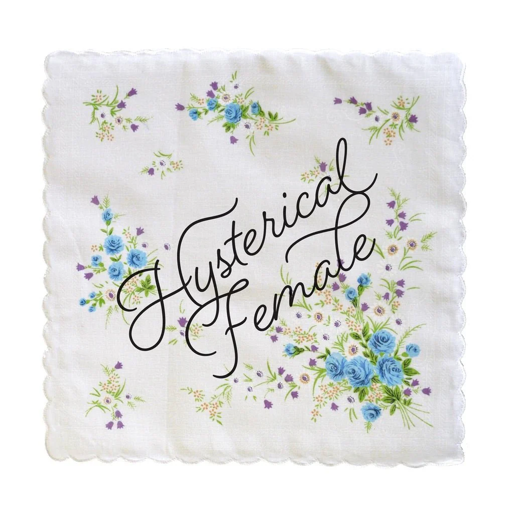 Hysterical Female Hankie Retro Floral Print Cotton Handkerchief - Image 6