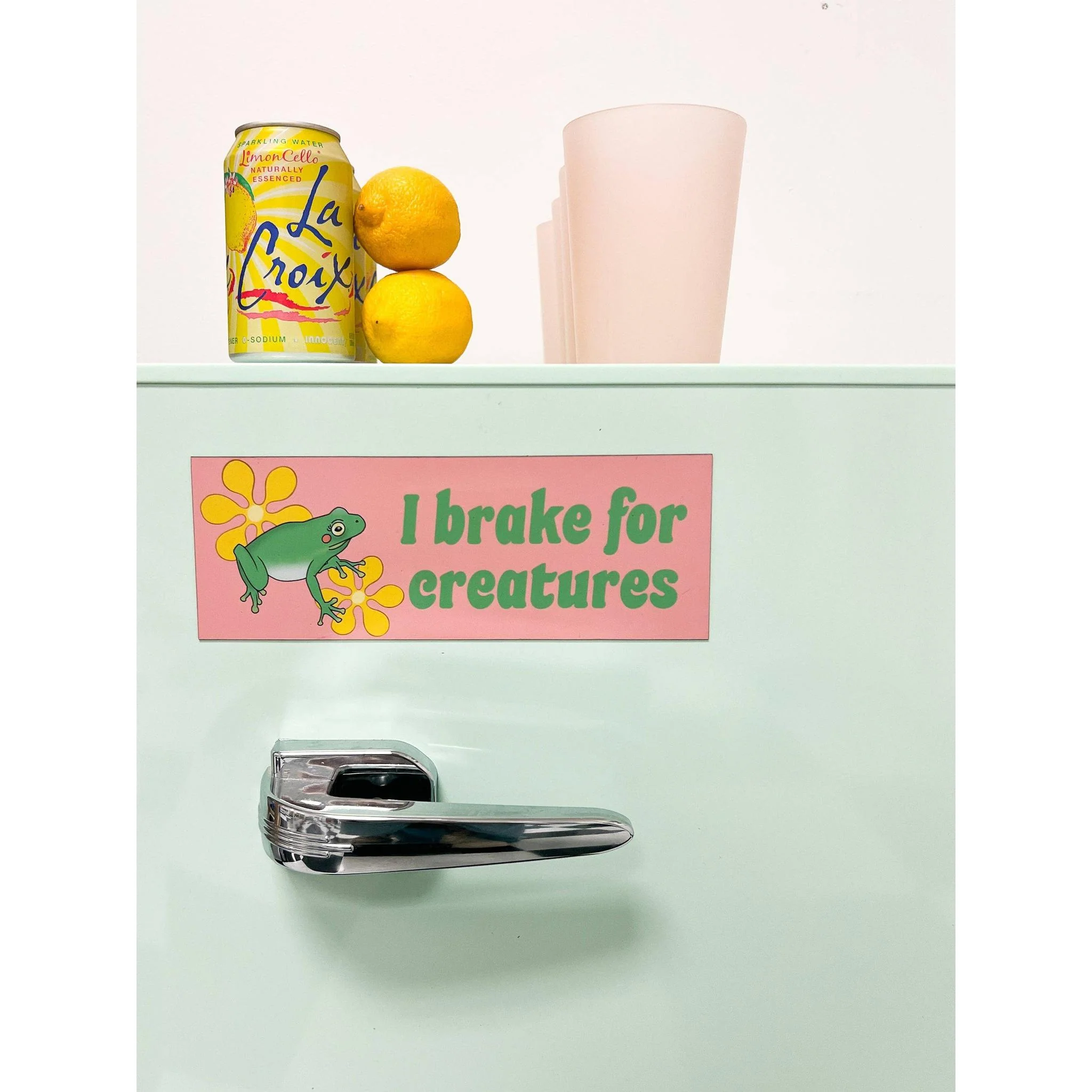 I Brake For Creatures Car Magnet | Weatherproof Vehicle Magnetic Surface Decor | 3" x 8.5" - Image 4