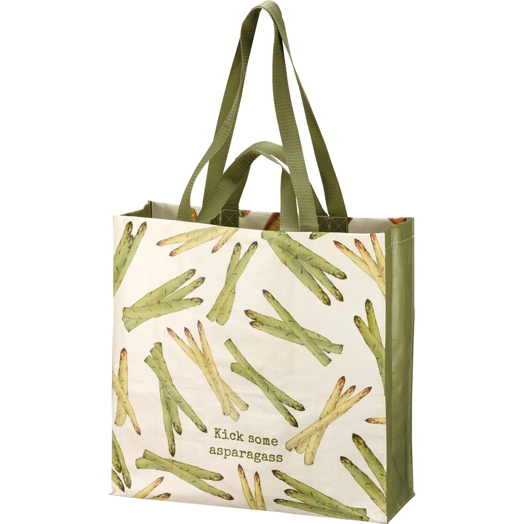 I Don't Carrot All Kick Some Asparagass Market Tote Bag | 15.50" x 15.25" x 6" - Image 2
