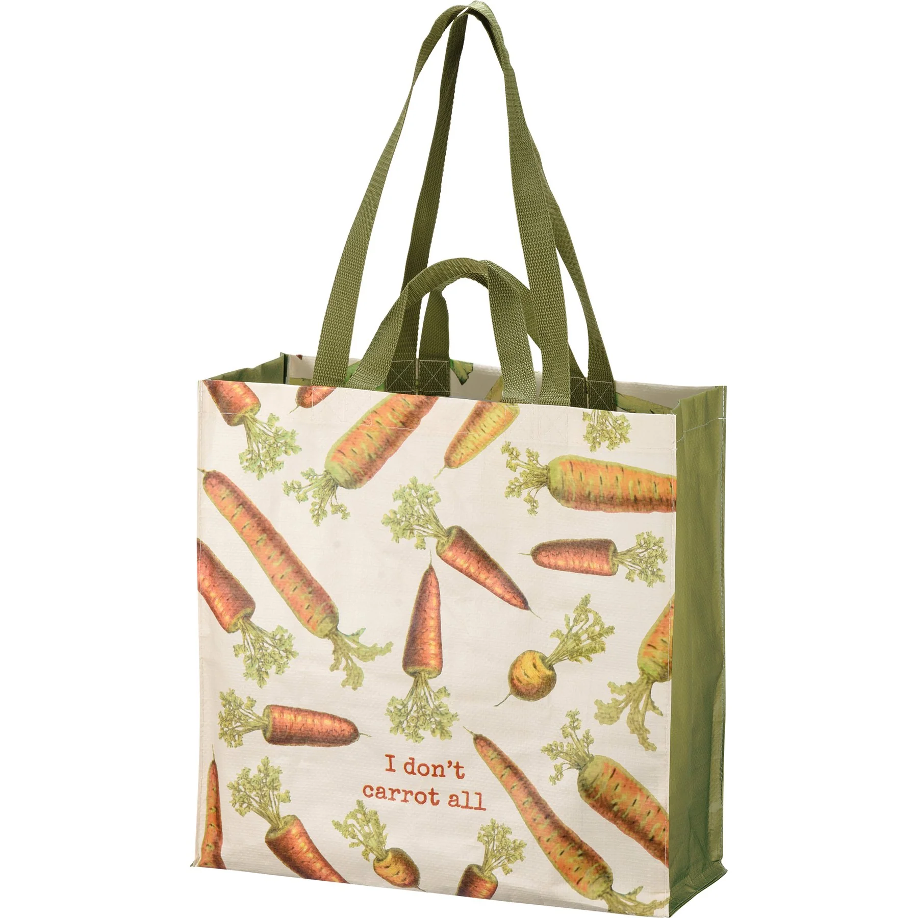 I Don't Carrot All Kick Some Asparagass Market Tote Bag | 15.50" x 15.25" x 6" - Image 3