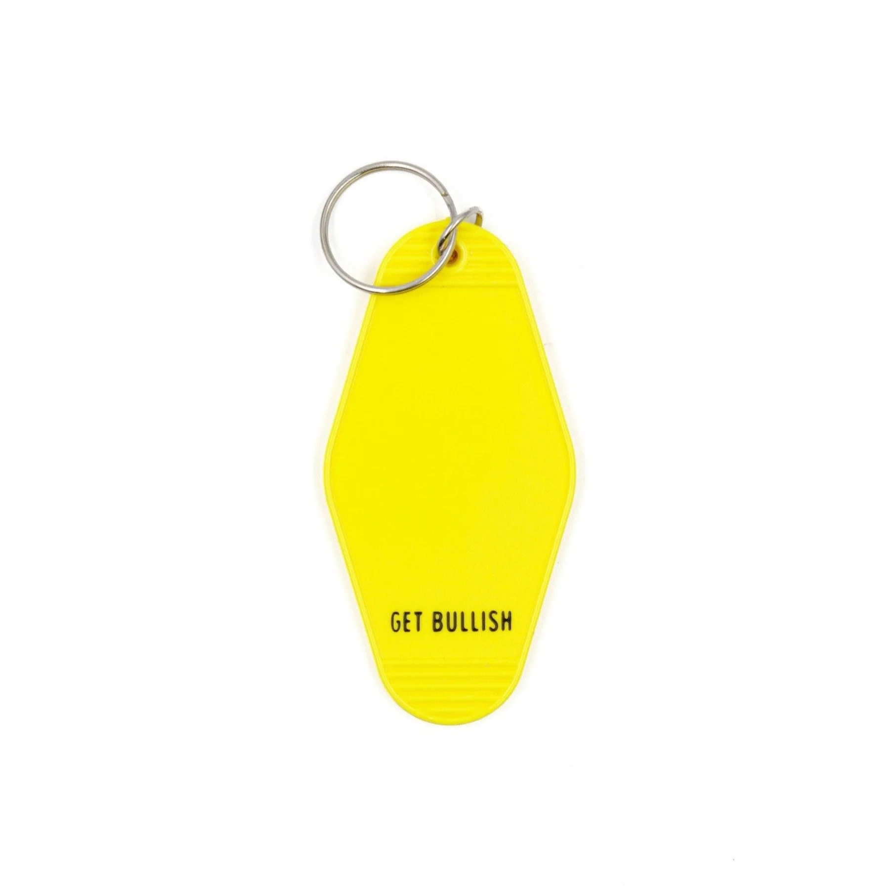 I Have a PhD in Awesome Yellow Motel Style Keychain - Image 3