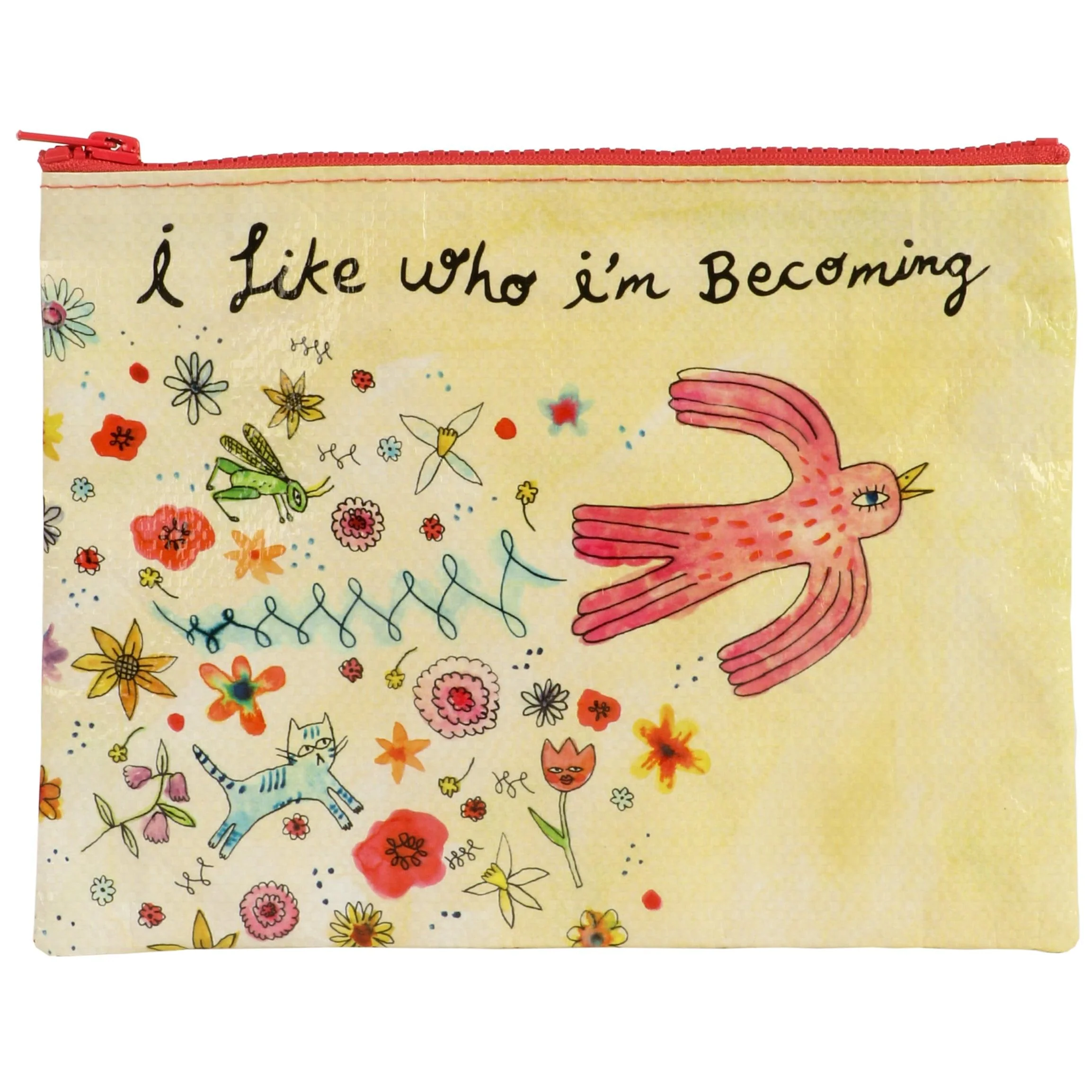 I Like Who I'm Becoming Zipper Pouch | 9.5" X 7.25" | BlueQ at GetBullish - Image 3