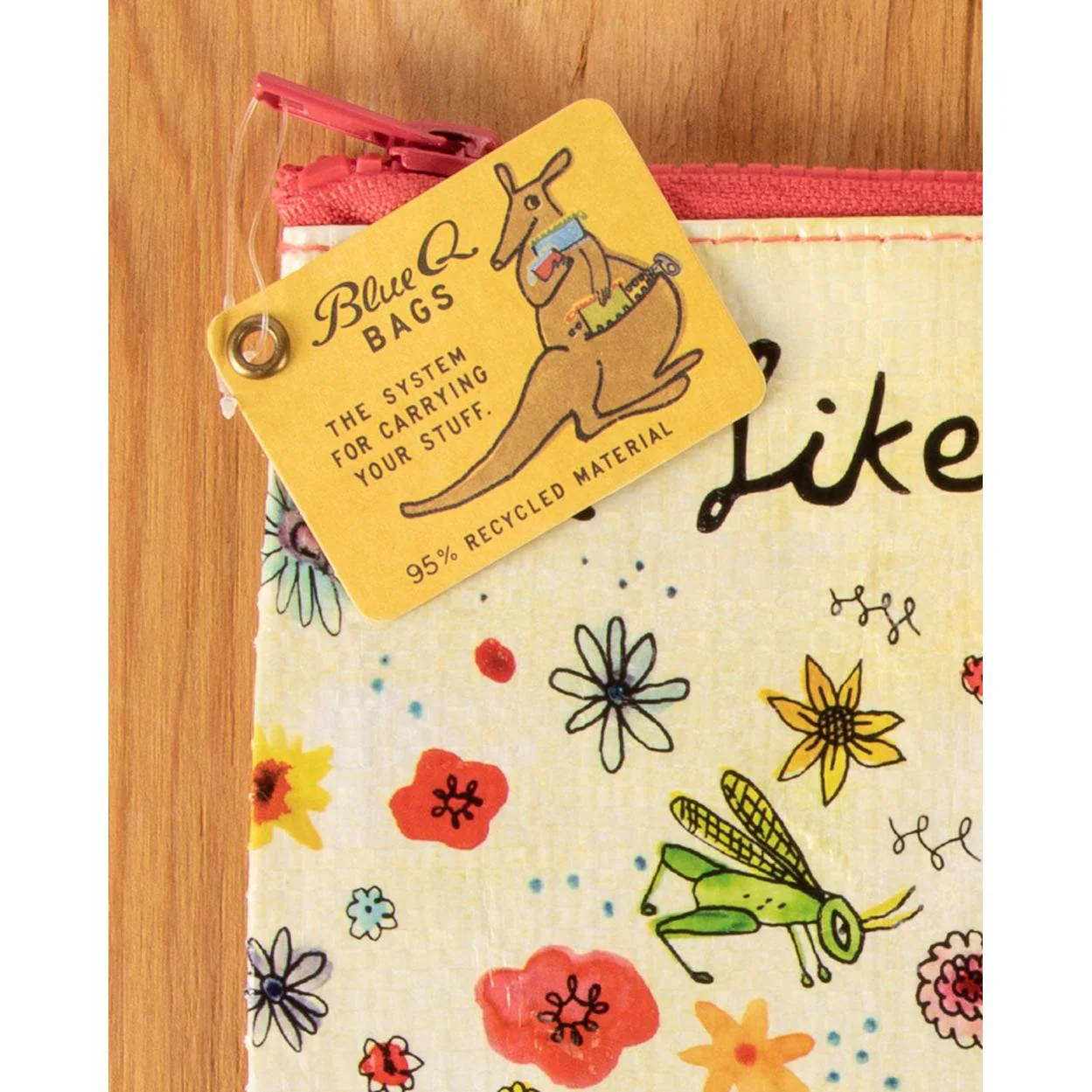 I Like Who I'm Becoming Zipper Pouch | 9.5" X 7.25" | BlueQ at GetBullish - Image 4