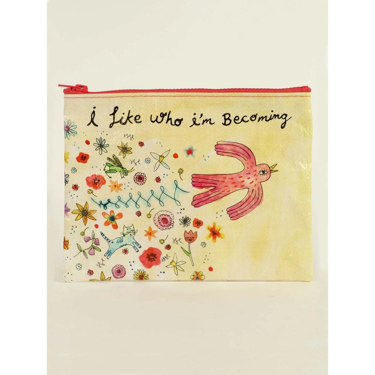 I Like Who I'm Becoming Zipper Pouch | 9.5" X 7.25" | BlueQ at GetBullish - Image 5