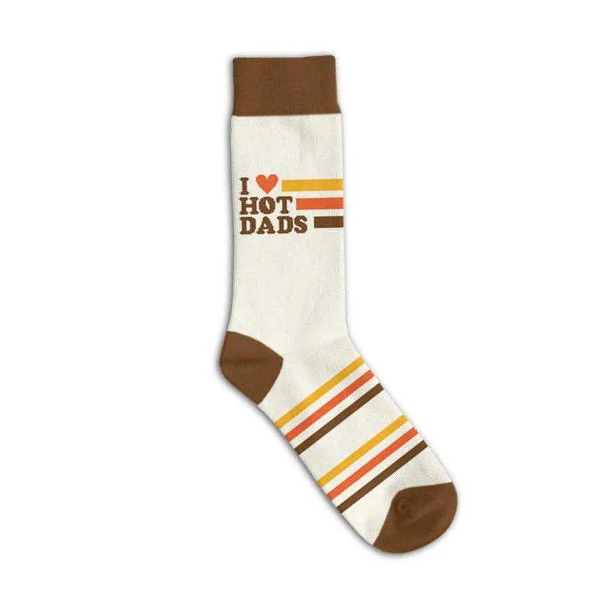 I Love Hot Dads Socks | Retro Funny Socks - Image 2