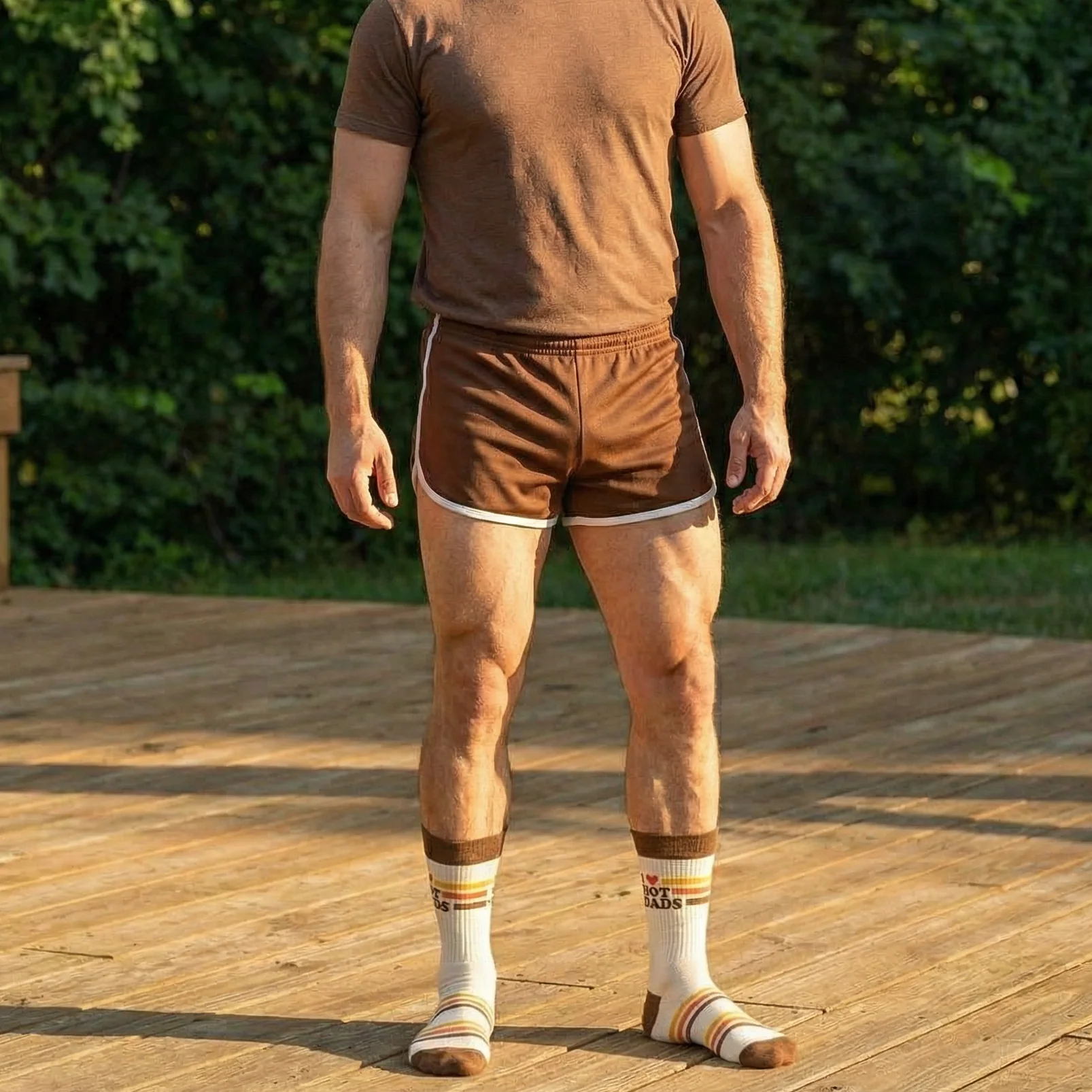 I Love Hot Dads Socks | Retro Funny Socks - Image 6
