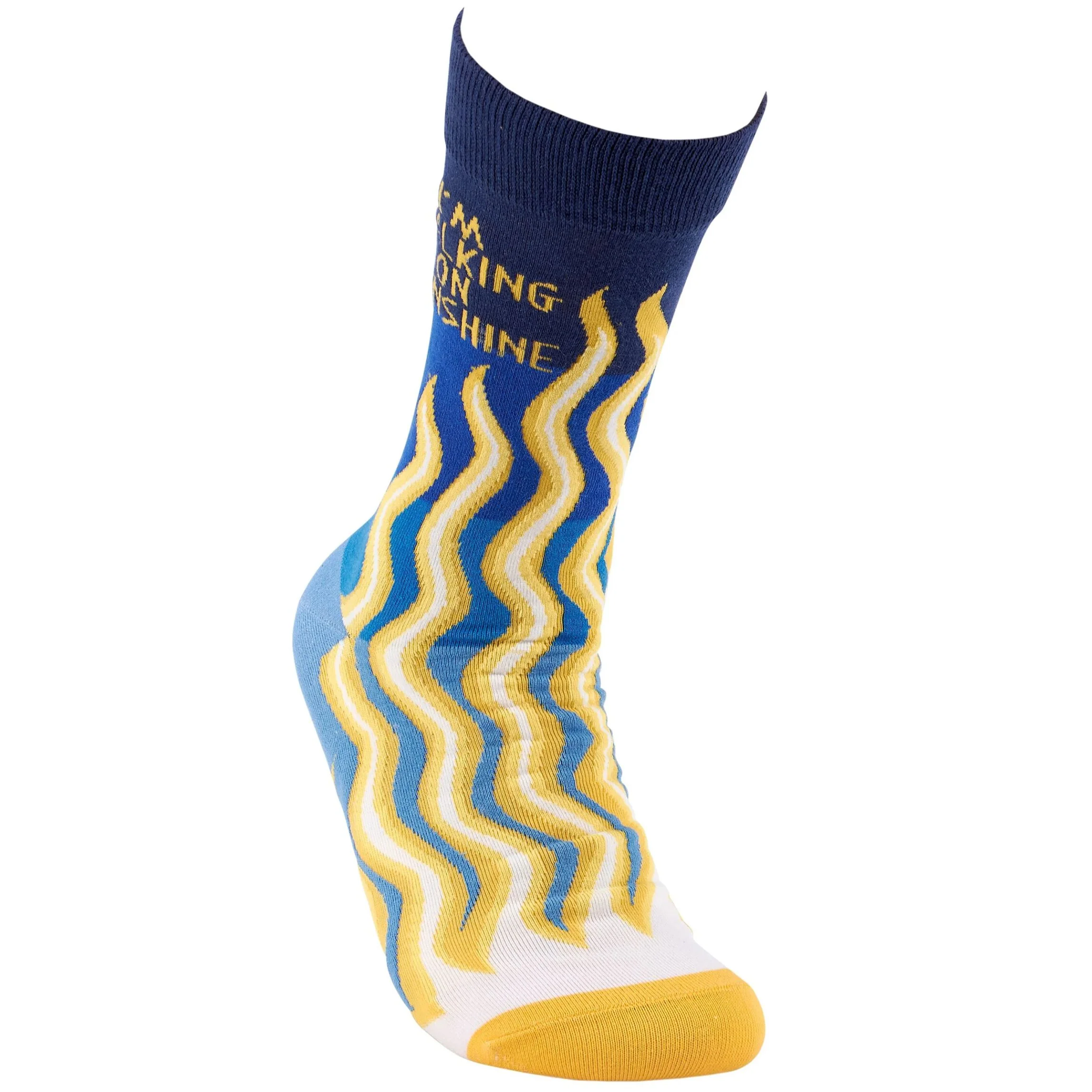 I’m Walking On Sunshine Socks | Colorful Sun Ray Crew Socks - Image 4