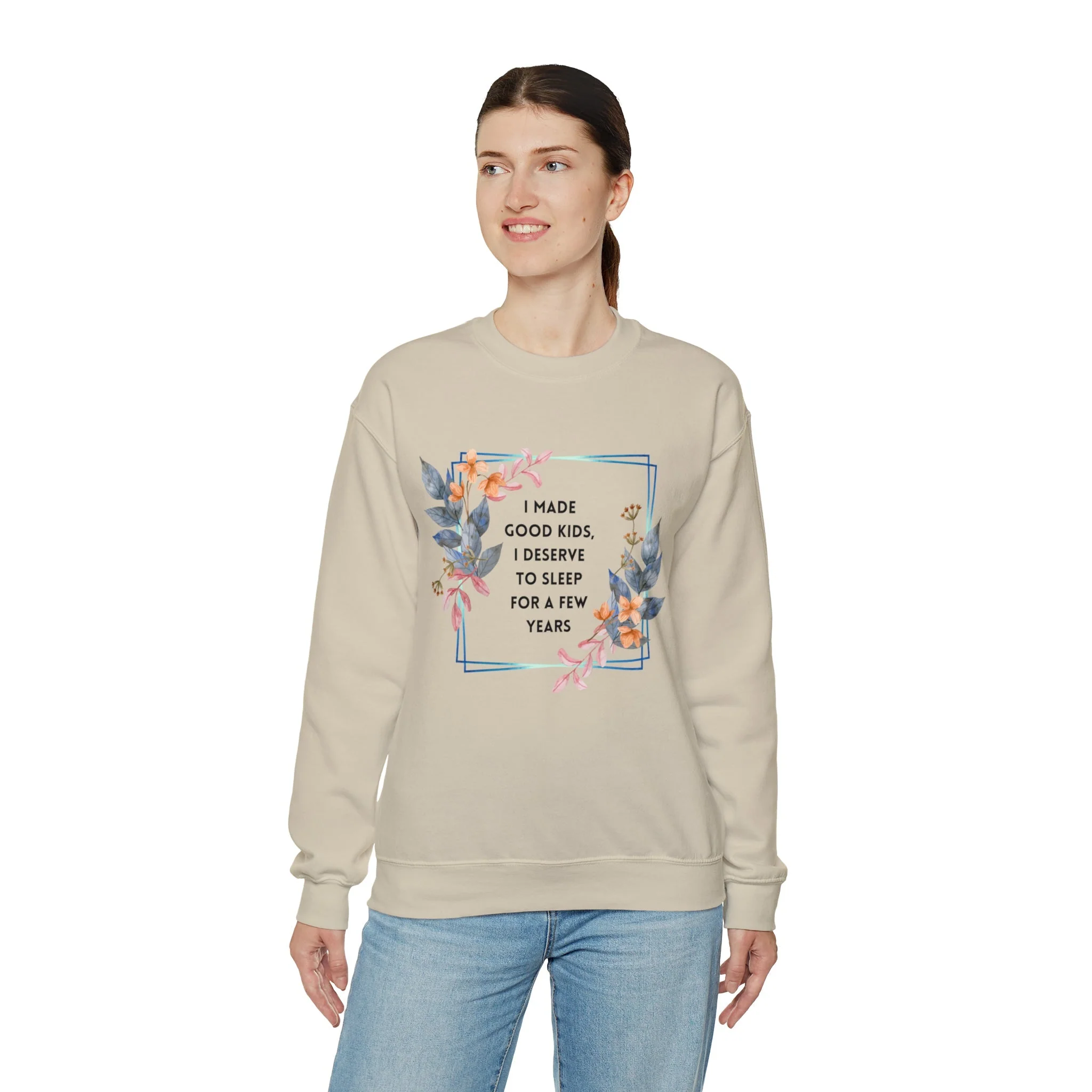 I Made Good Kids I Deserve To Sleep For A Few Years Unisex Heavy Blend™ Crewneck Sweatshirt - Image 11