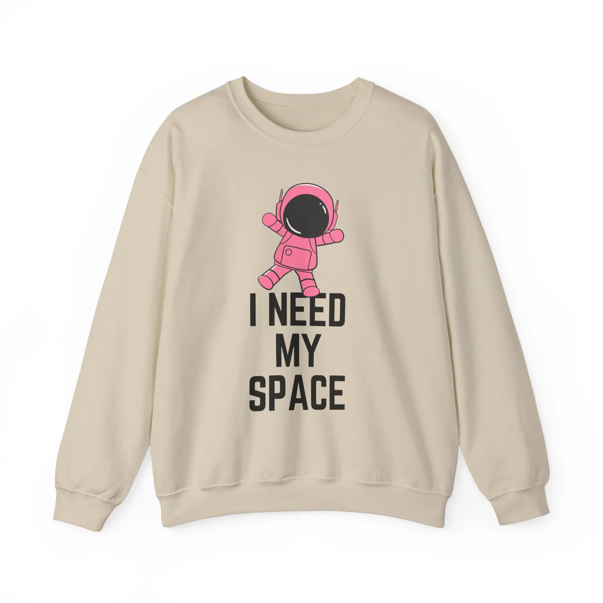 I Need My Space Astronaut Unisex Heavy Blend™ Crewneck Sweatshirt Sizes SM-5XL | Plus Size Available - Image 5