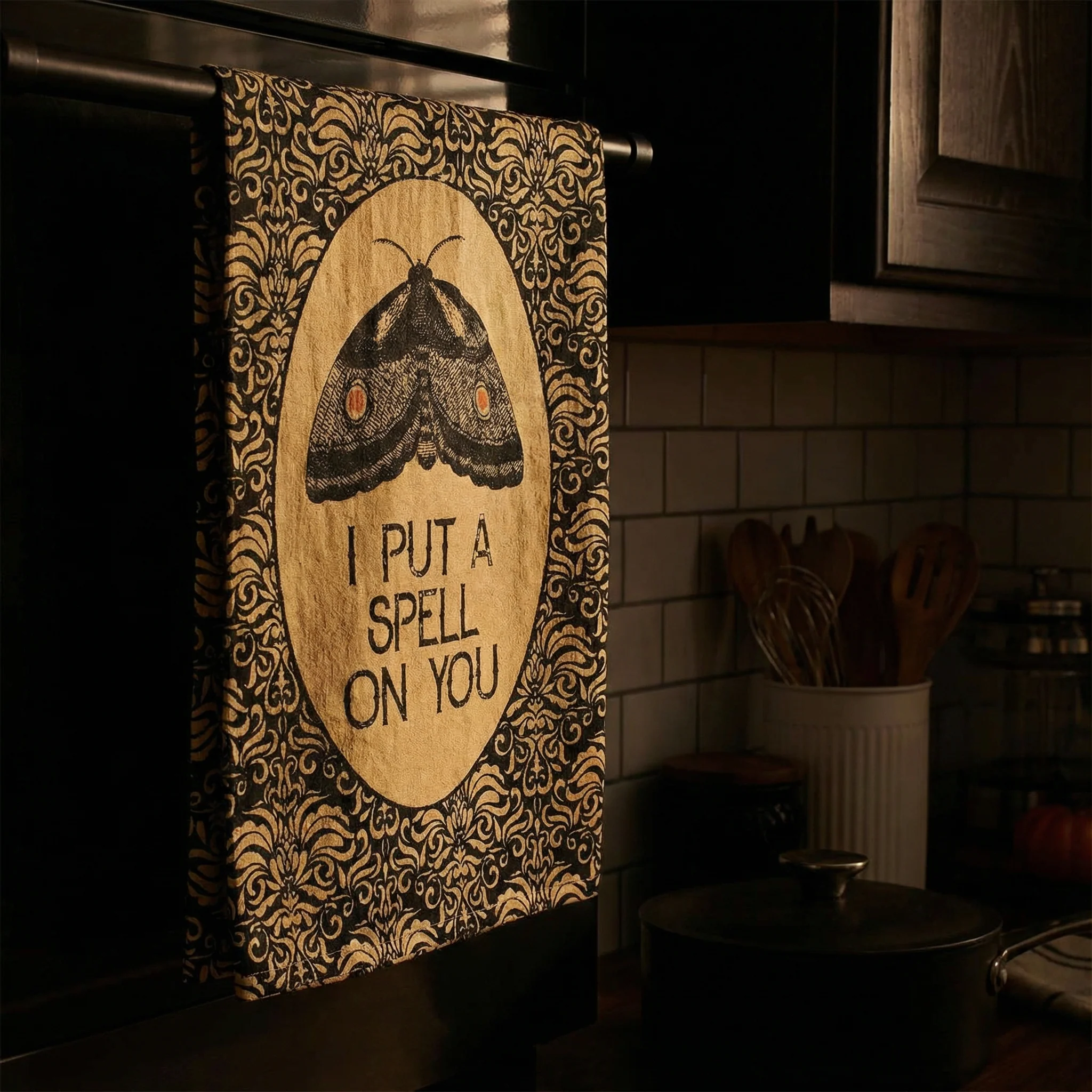 I Put A Spell On You Kitchen Towel | 28" x 28" - Image 6