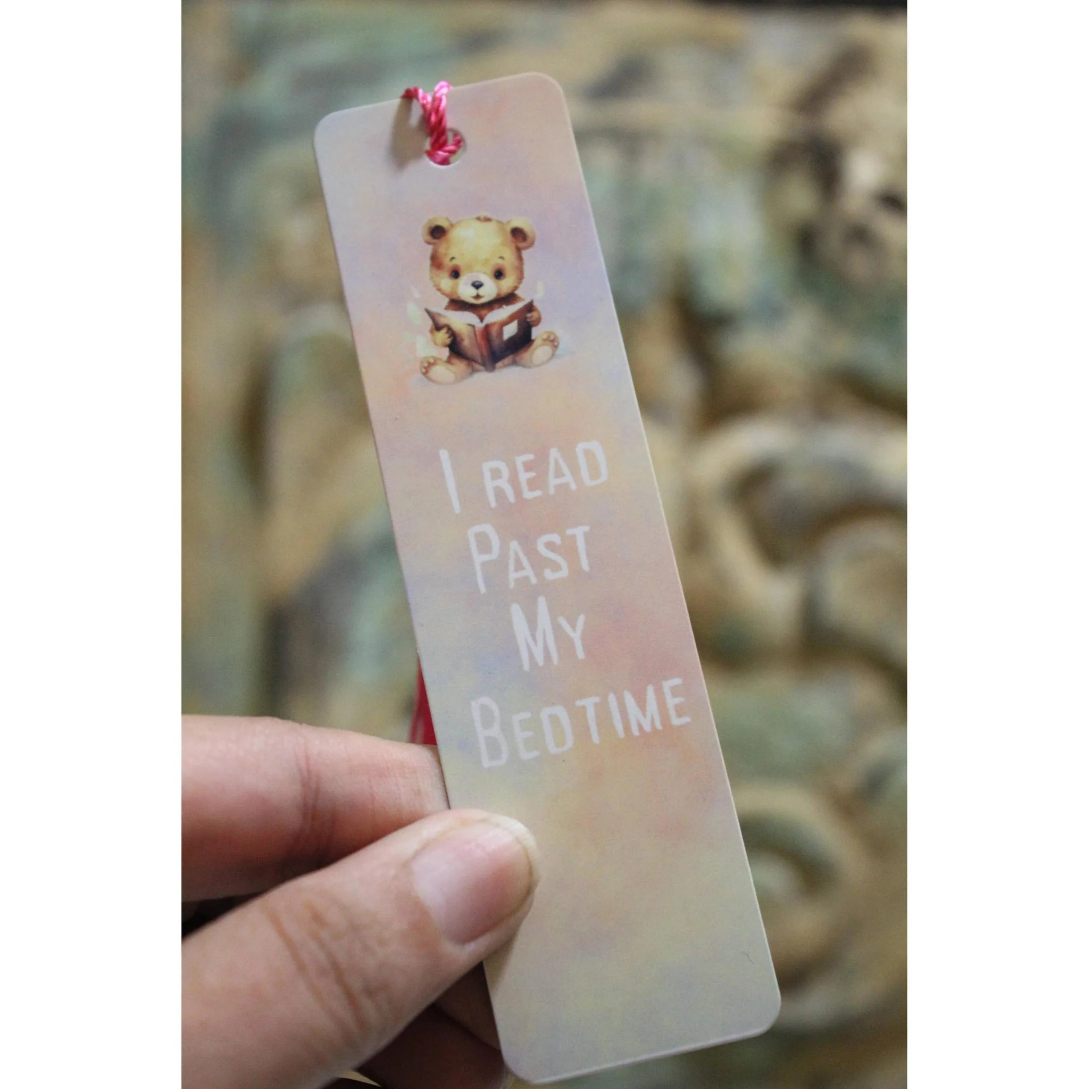 I Read Past My Bedtime Metal Bookmark - Image 2