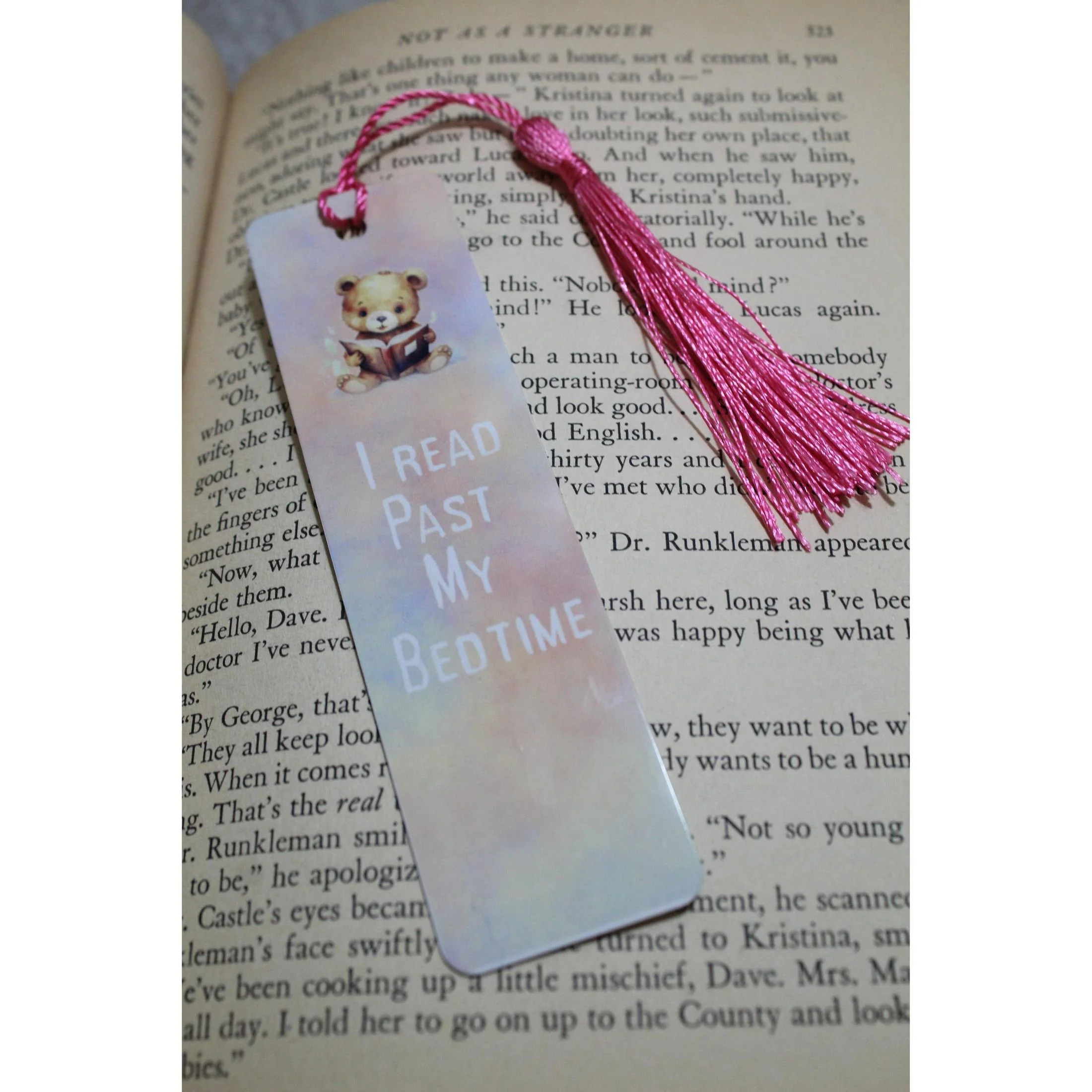 I Read Past My Bedtime Metal Bookmark - Image 5
