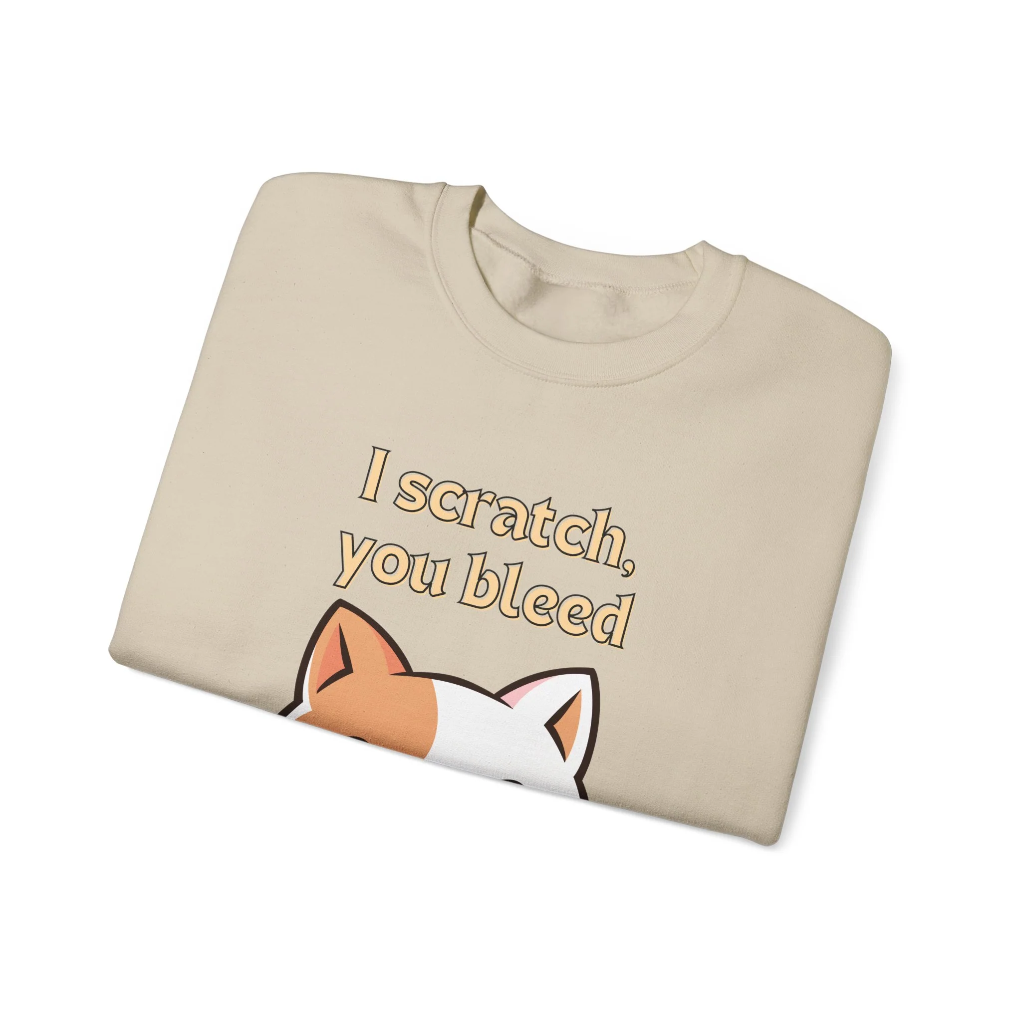 I Scratch You Bleed Unisex Heavy Blend™ Crewneck Sweatshirt Sizes SM-5XL | Plus Size Available - Image 14