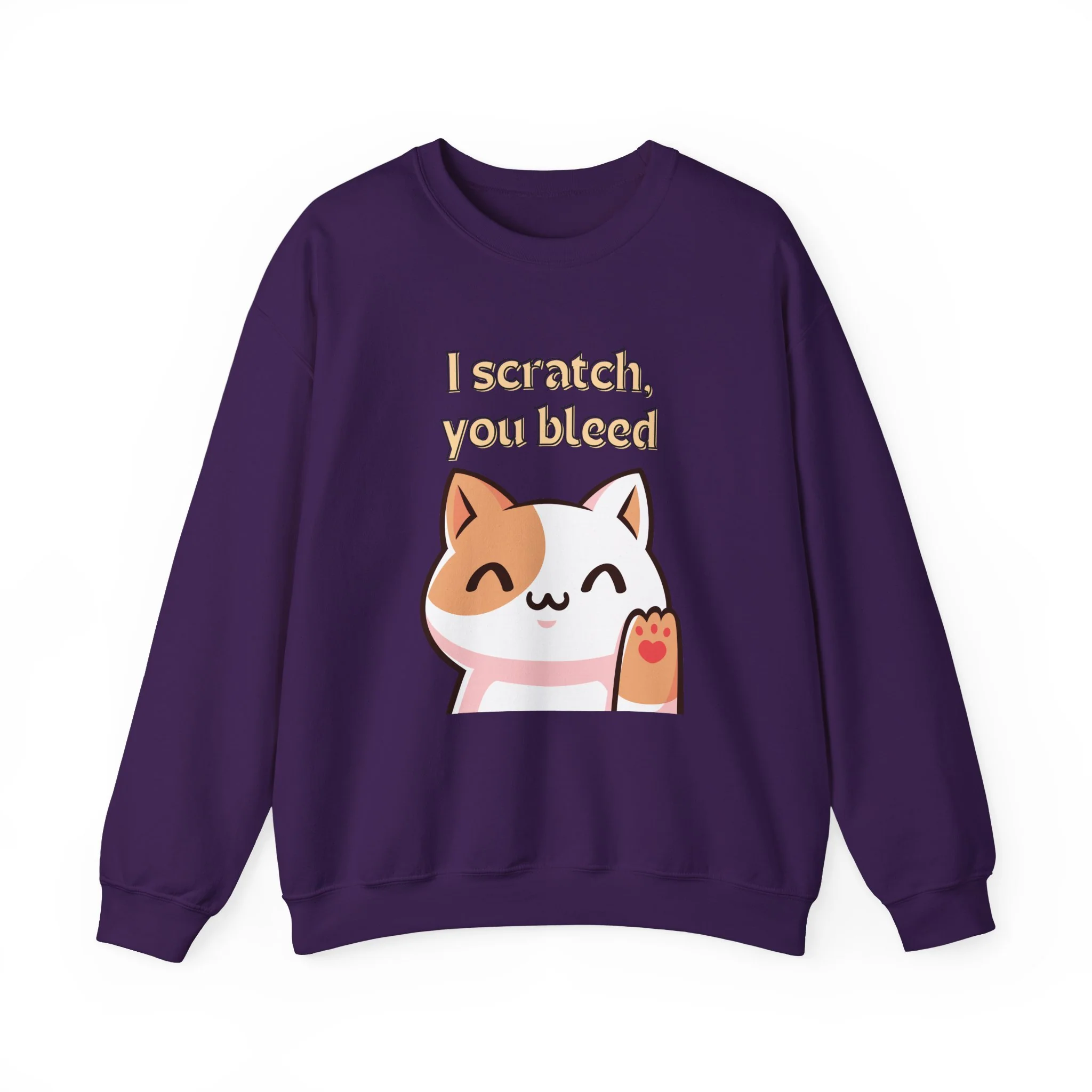 I Scratch You Bleed Unisex Heavy Blend™ Crewneck Sweatshirt Sizes SM-5XL | Plus Size Available - Image 8