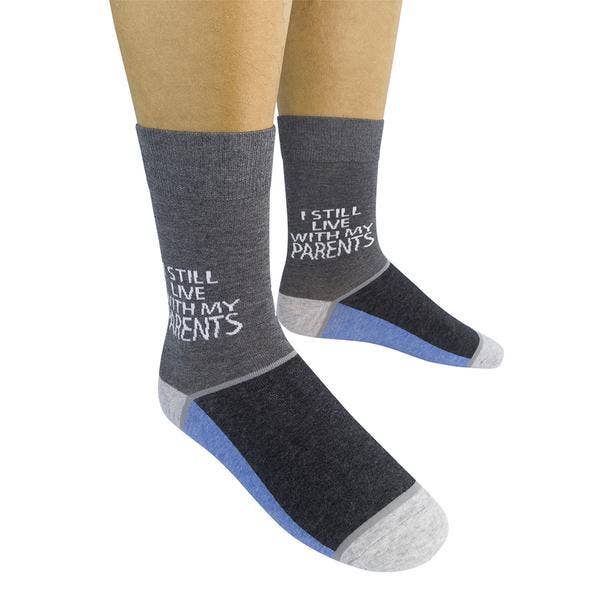 I Still Live With My Parents Socks | Adulting Unisex Funny Socks - Image 2