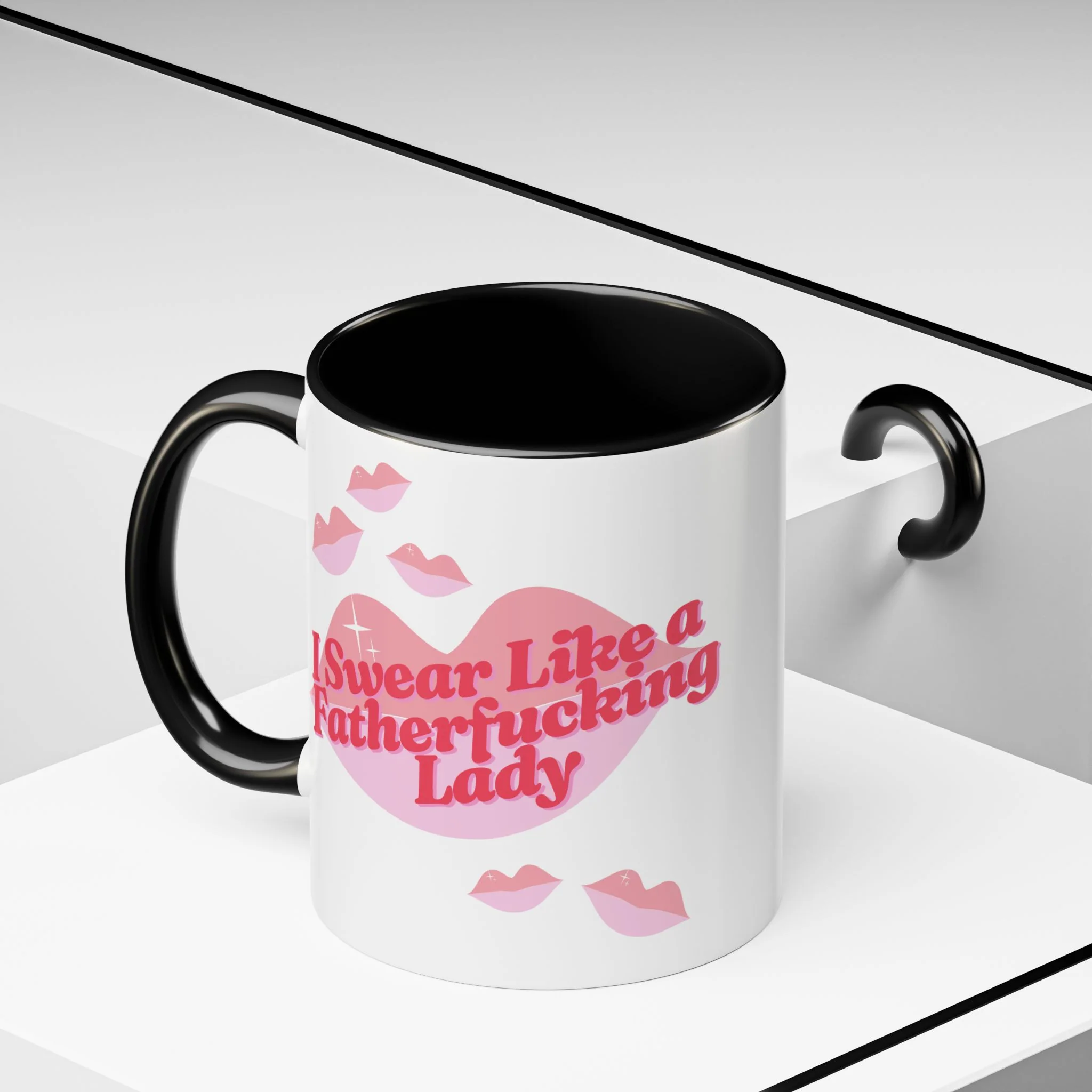 I Swear Like a Fatherf*cking Lady Accent Coffee Mug 11oz - Image 6