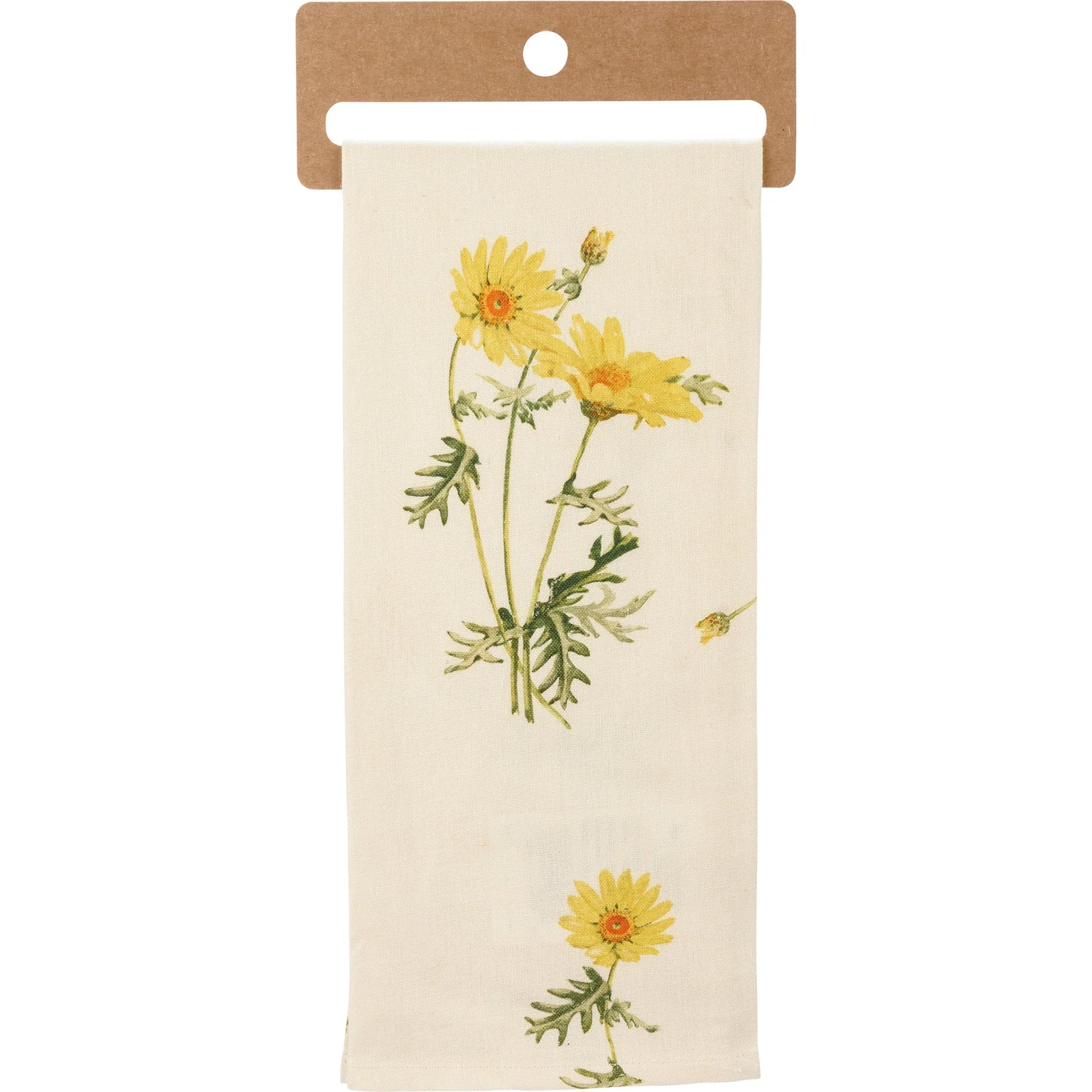 I Think About You Every Daisy Dish Cloth Towel | Novelty Cotten Linen Tea Towel | Cute Kitchen Hand Towel | 18" x 28" - Image 3