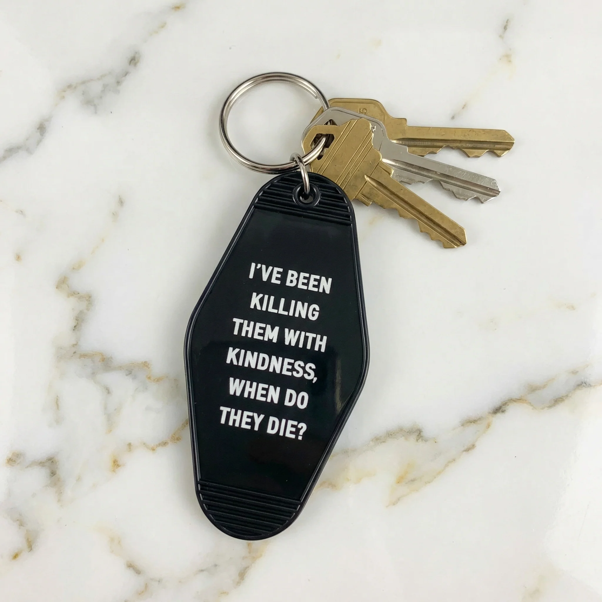 I’ve Been Killing Them With Kindness Motel Keychain - Image 2