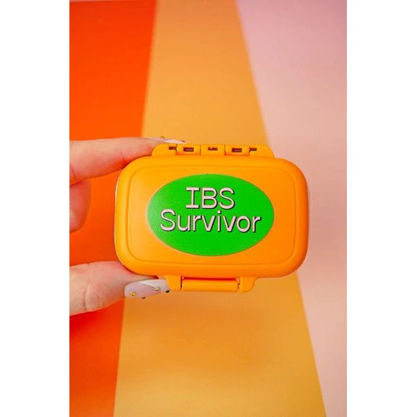 IBS Survivor Pill Case in Orange | 3 Compartments Medicine Box - Image 6