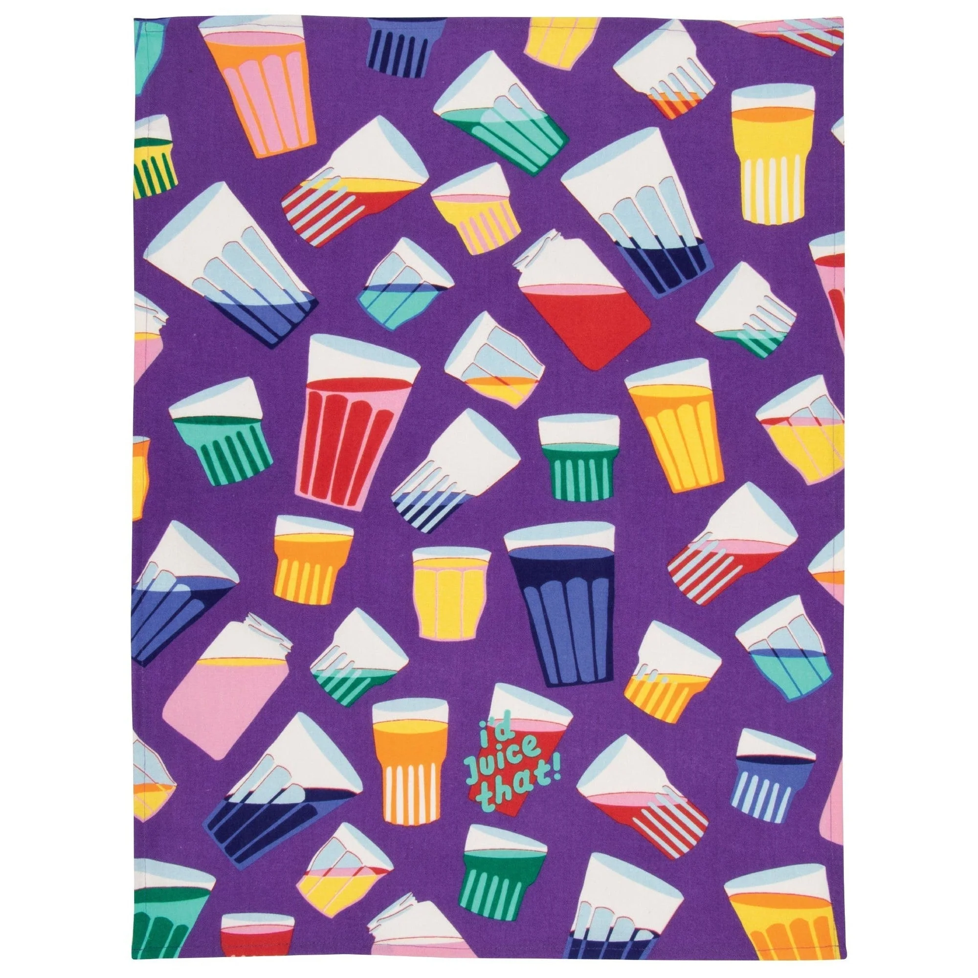 Last Call! I'd Juice That Screen-Printed Cotton Funny Dish Towel | BlueQ at GetBullish - Image 3