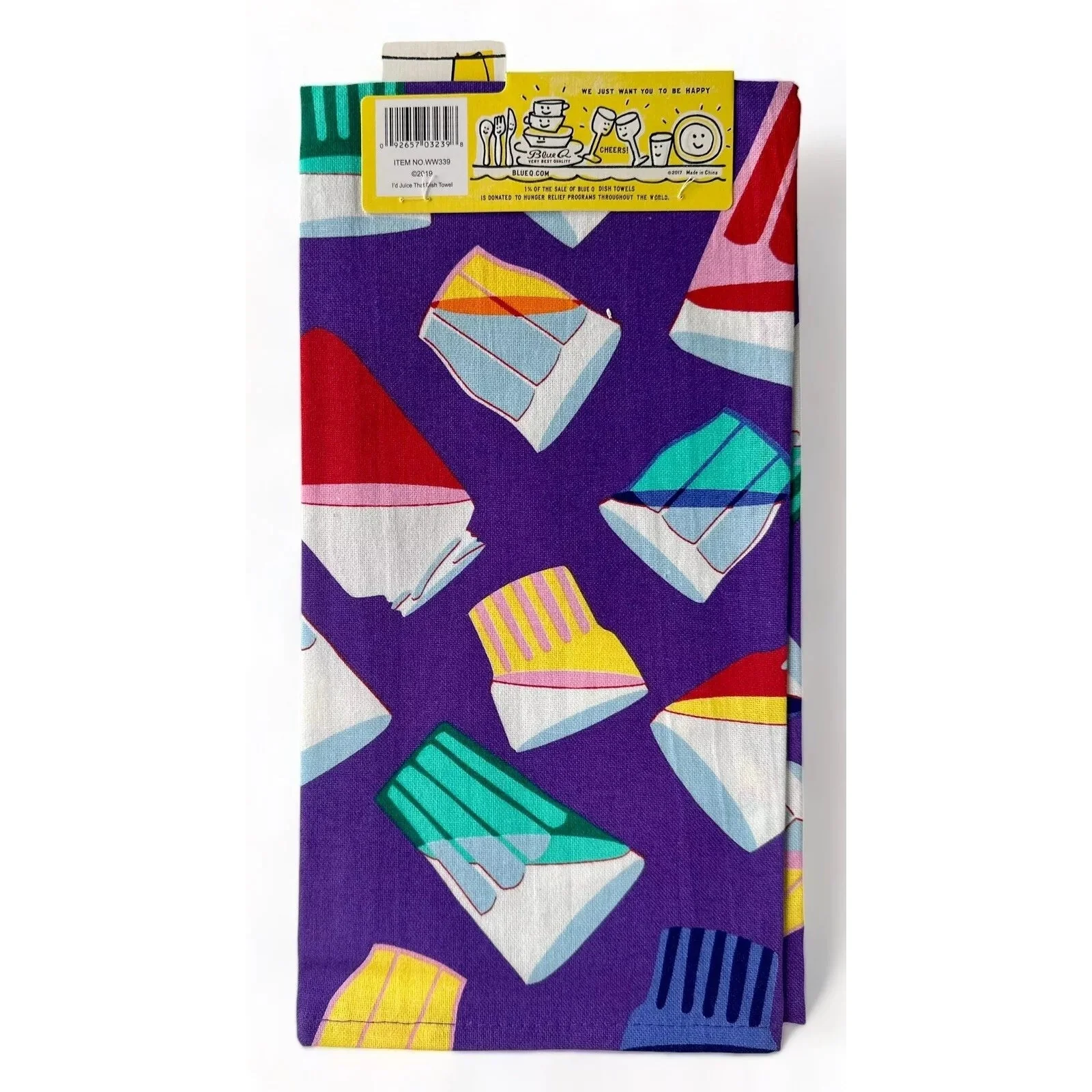 Last Call! I'd Juice That Screen-Printed Cotton Funny Dish Towel | BlueQ at GetBullish - Image 4