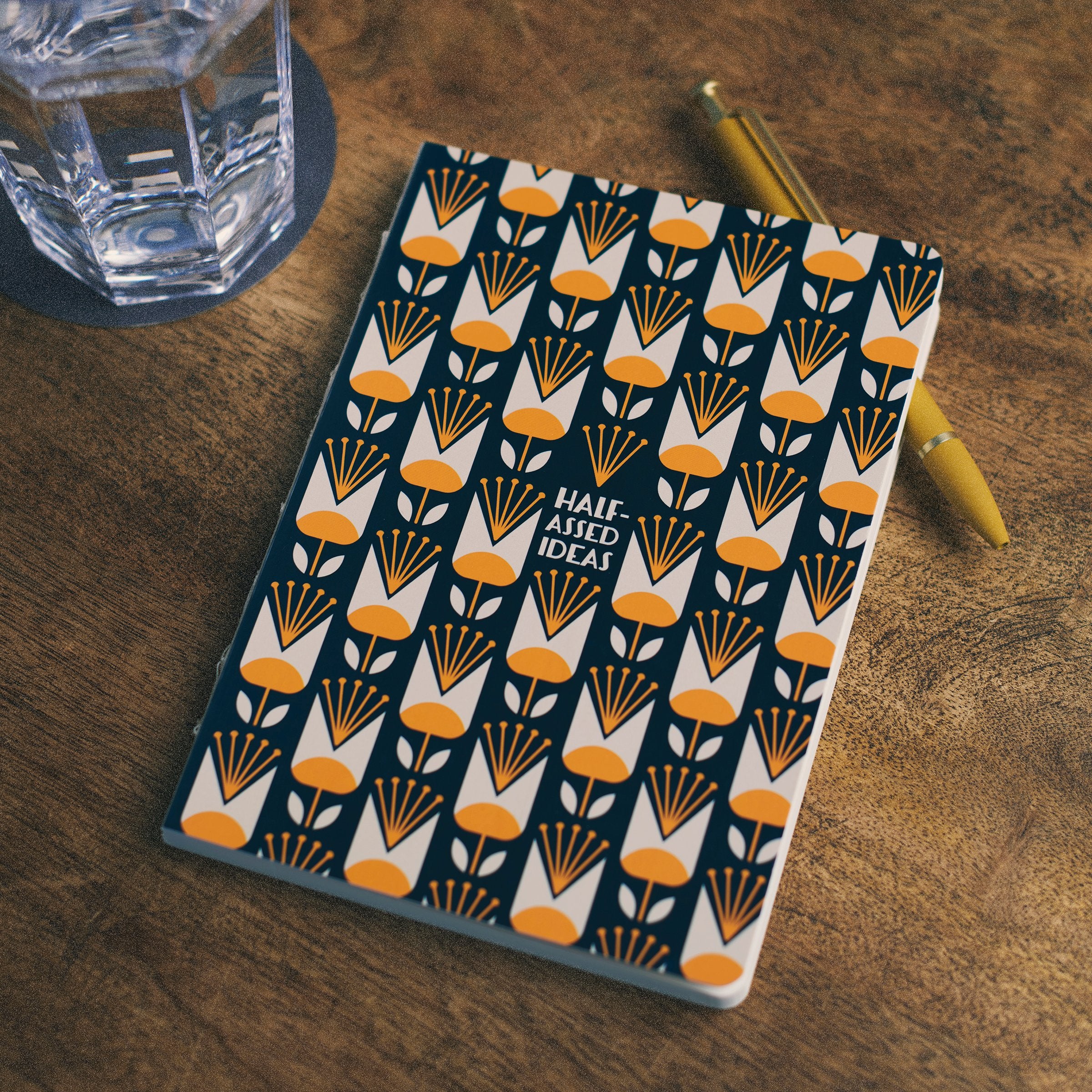Half-Assed Ideas Floral Pattern Journal | 5.25" x 7.25" - Image 2