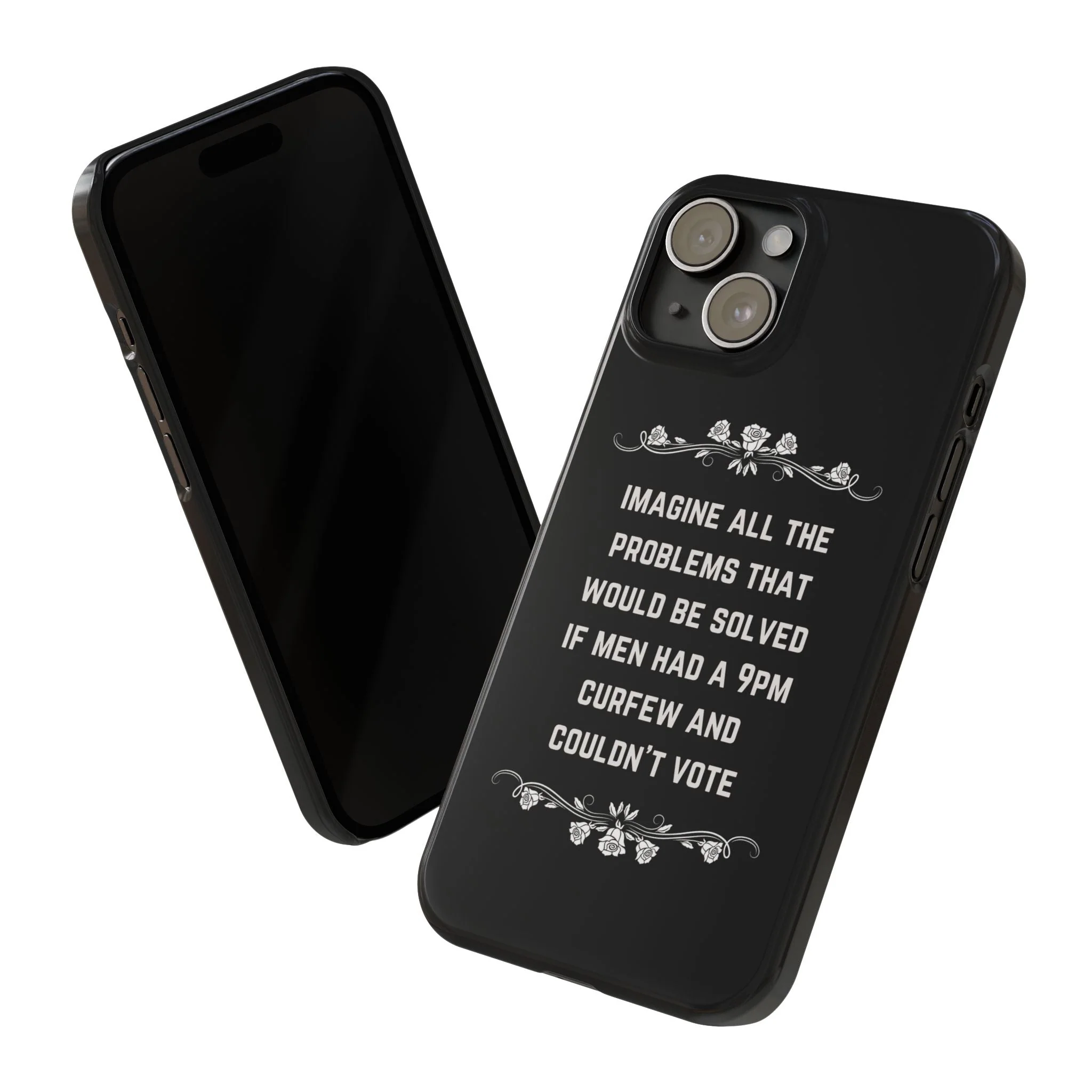 If Men Had a 9pm Curfew and Couldn't Vote Slim Phone Case - Many iPhone Models Available - Image 33