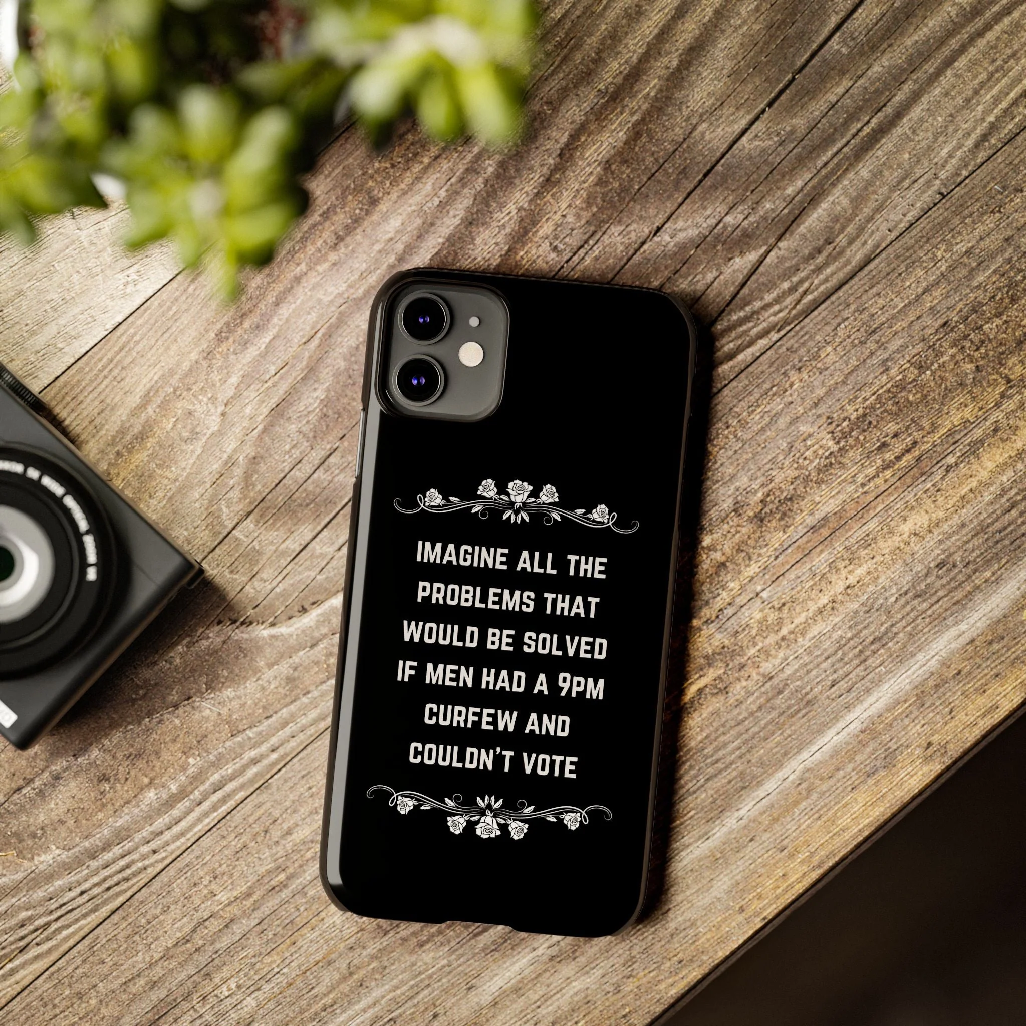 If Men Had a 9pm Curfew and Couldn't Vote Slim Phone Case - Many iPhone Models Available - Image 36