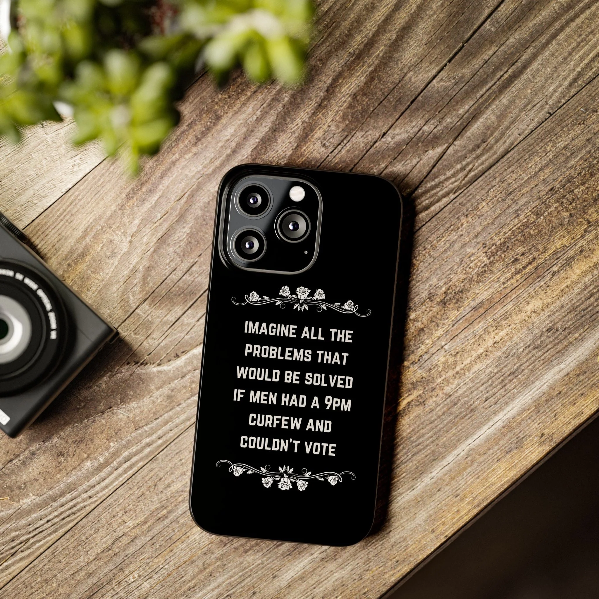If Men Had a 9pm Curfew and Couldn't Vote Slim Phone Case - Many iPhone Models Available - Image 51